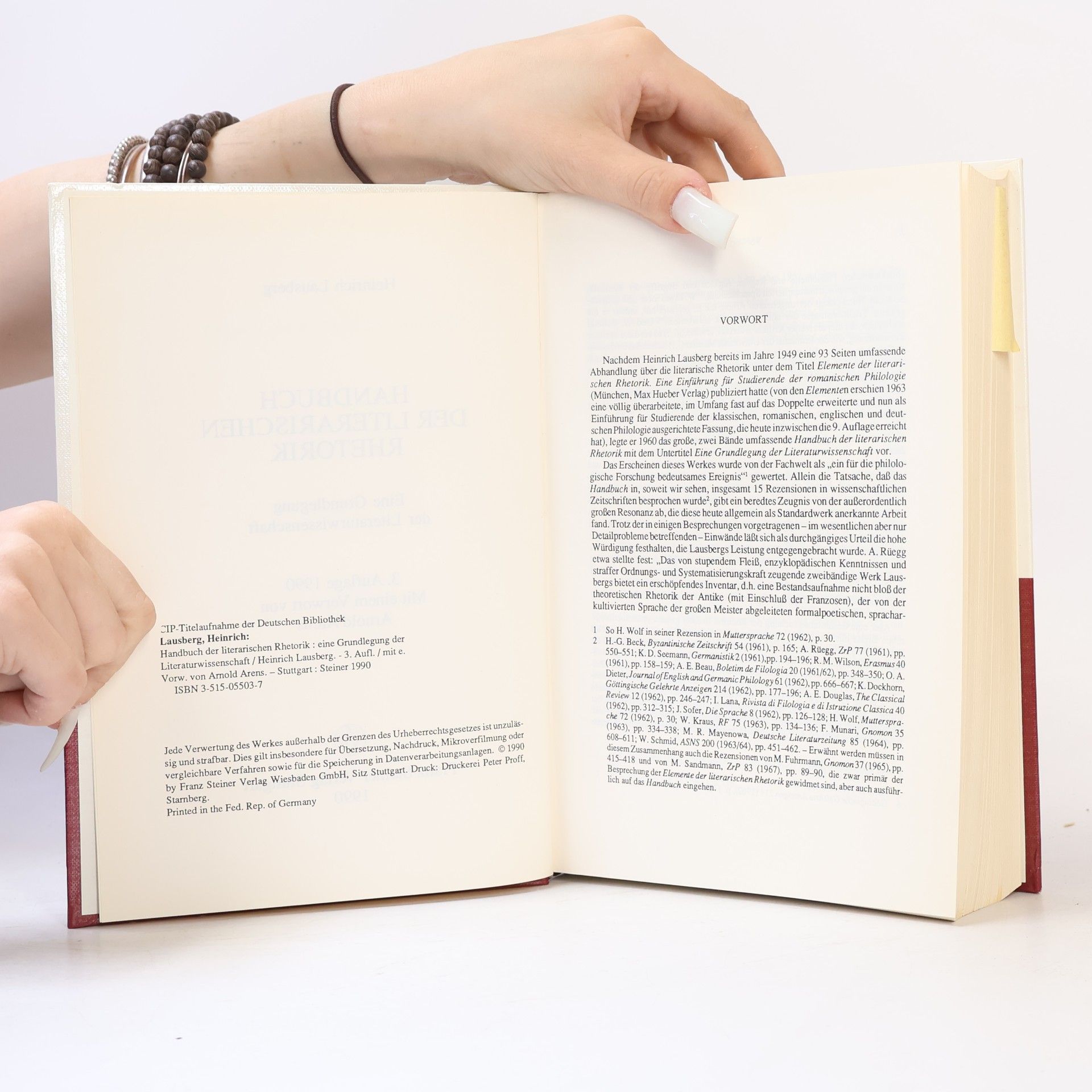 Heinrich Lausberg Handbuch der literarischen Rhetorik