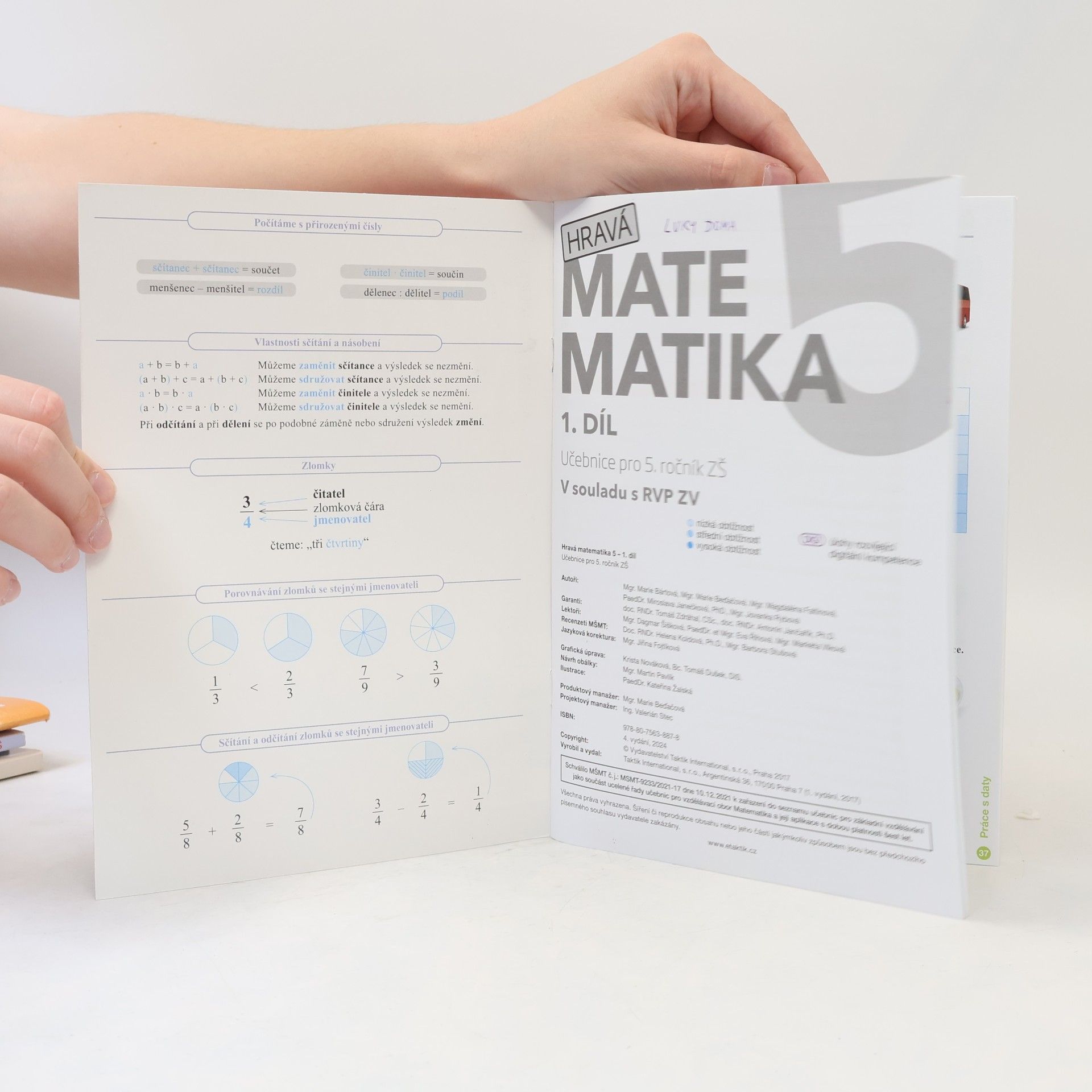 Marie Bártová Hravá matematika 5 - 1. díl