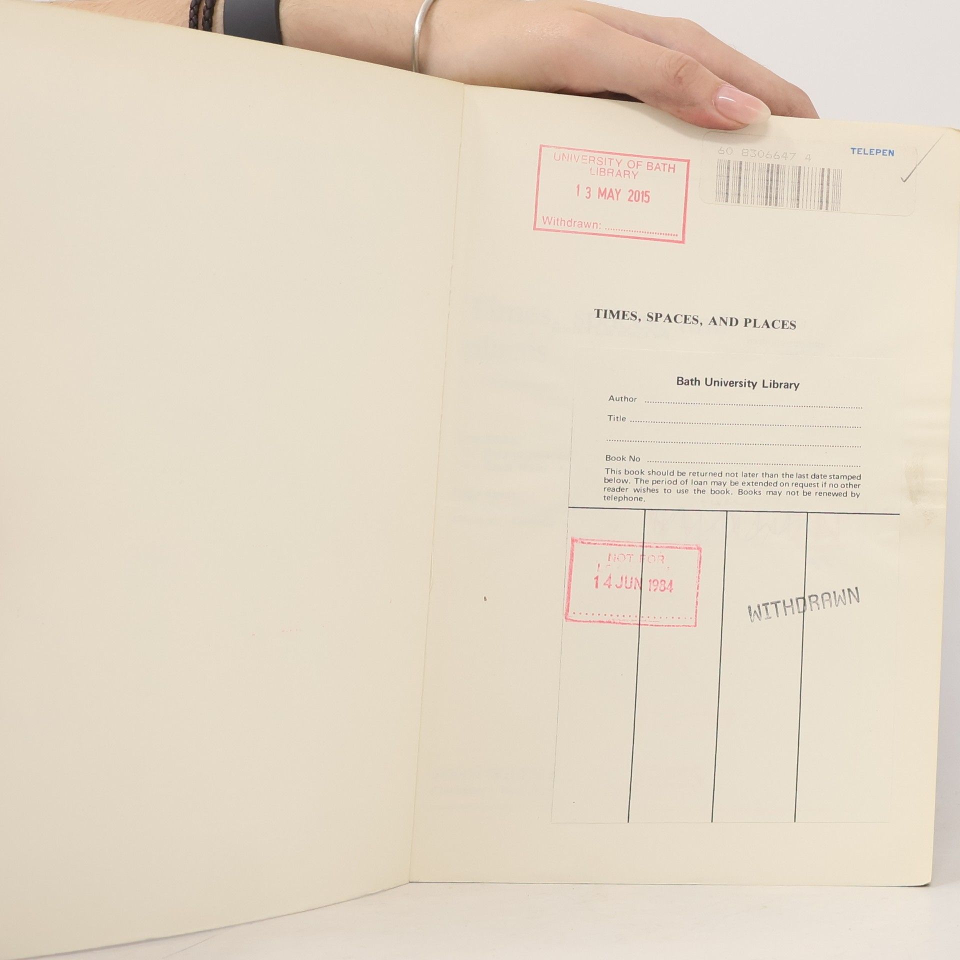 Donn N. Parkes Times, Spaces, and Places