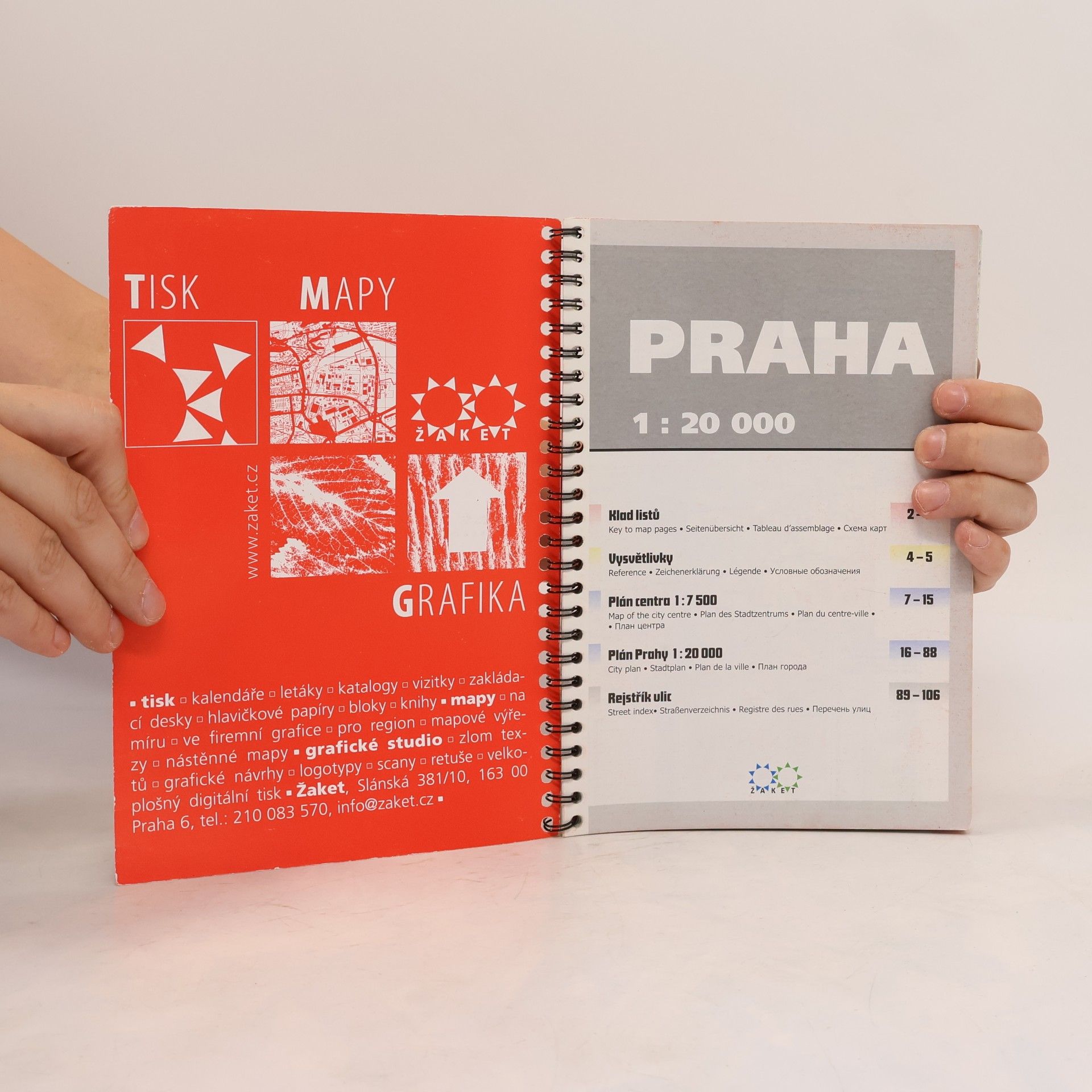 Collectif d'auteurs Praha plán města