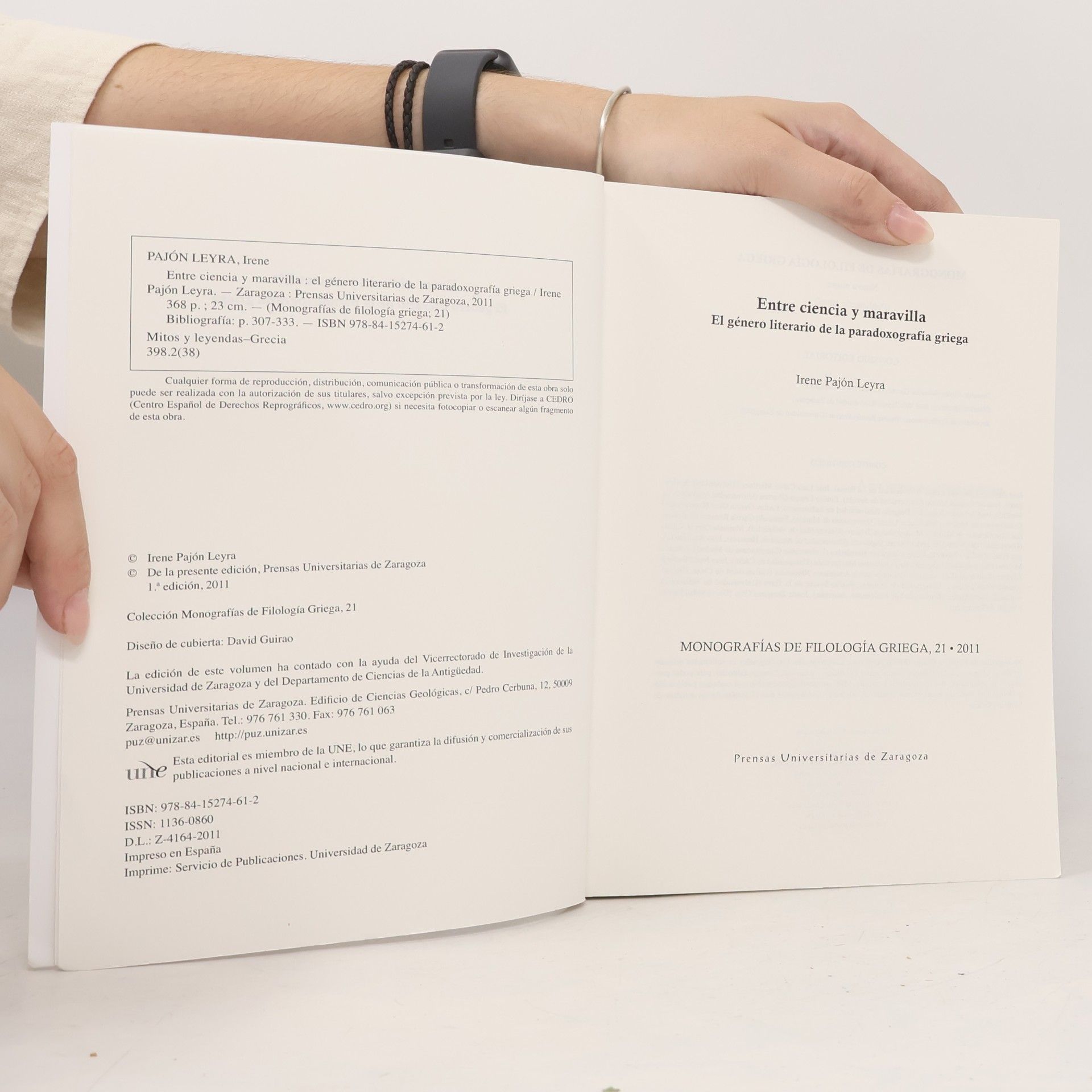 Irene Pajón Leyra Monografías de Filología Griega - 21: Entre ciencia y maravilla: el género literario de la paradoxografía griega