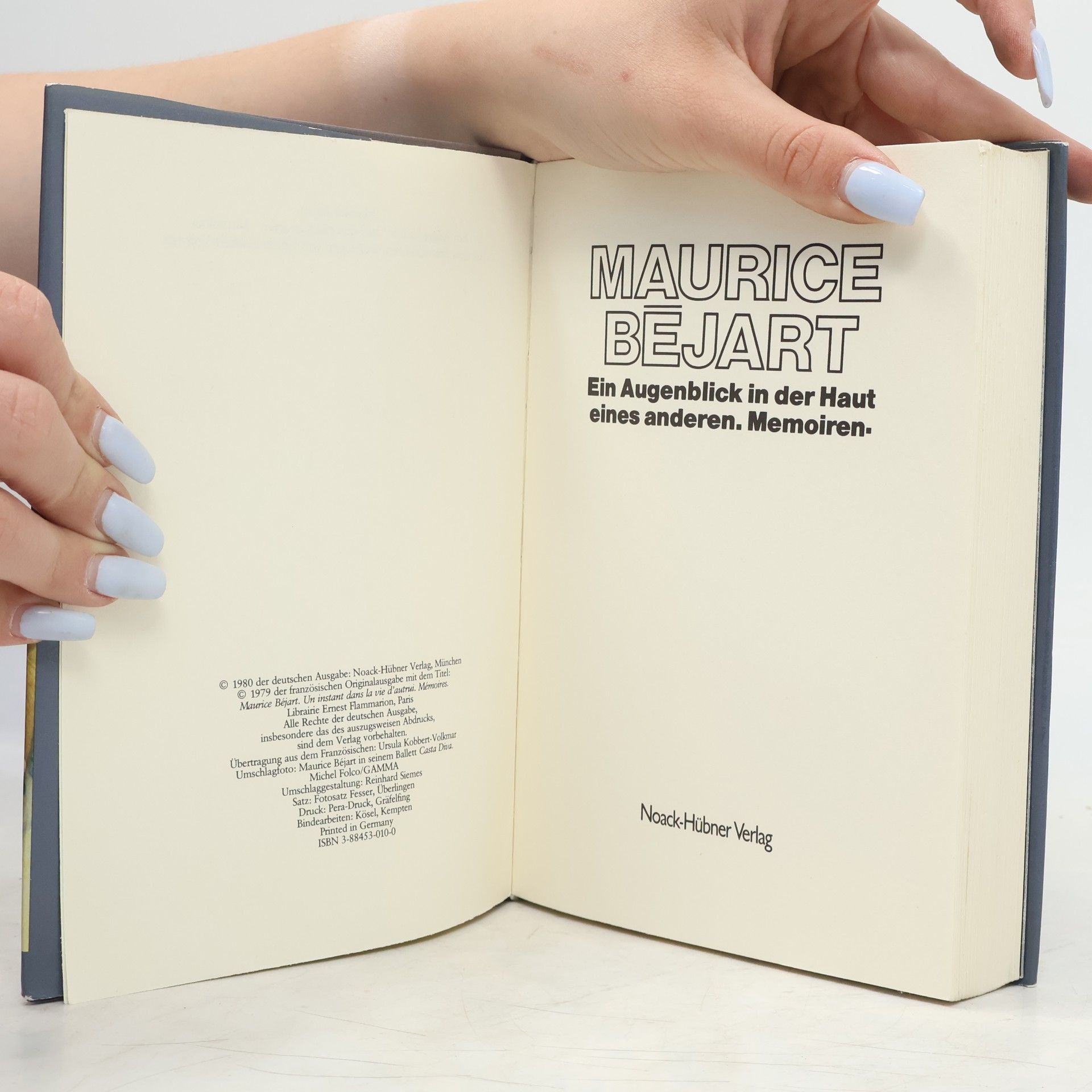 Maurice Béjart Ein Augenblick in der Haut eines anderen. Memorien