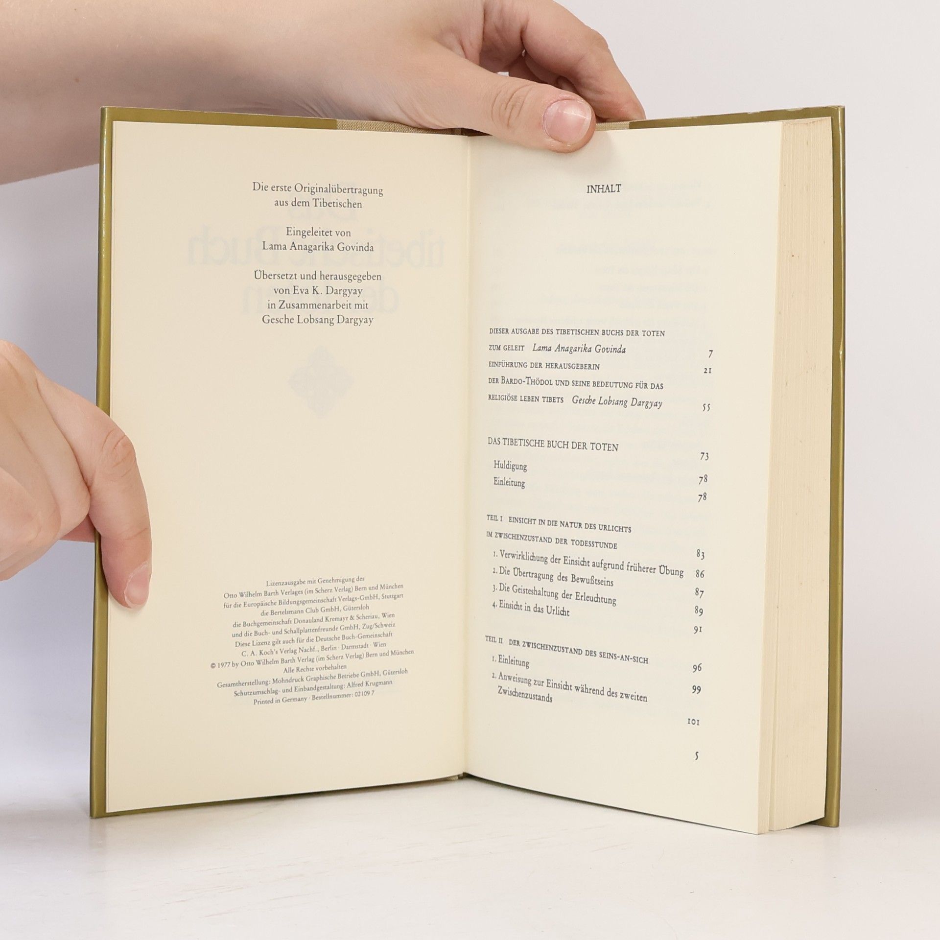 Eva K. Dargyay Das tibetische Buch der Toten