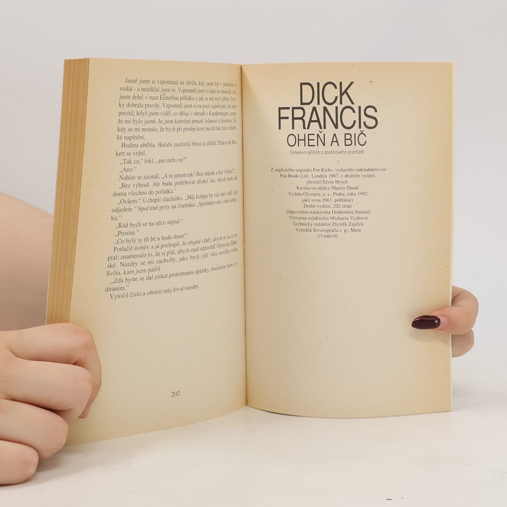 Dick Francis Oheň a bič