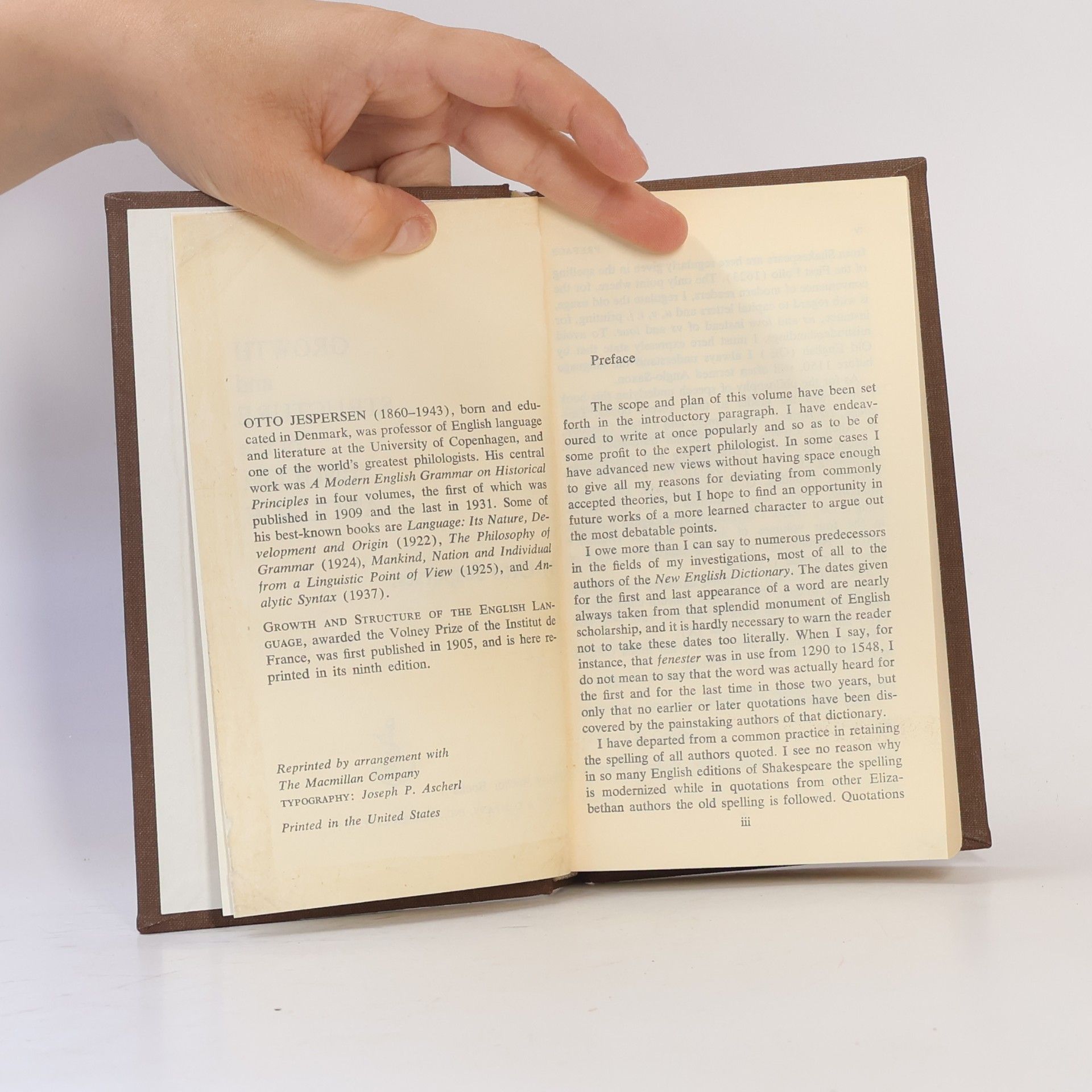 Otto Jespersen Growth and Structure of the English Language