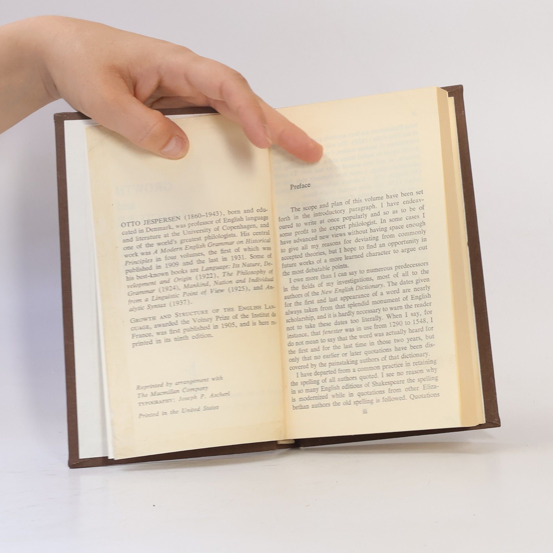 Otto Jespersen Growth and Structure of the English Language