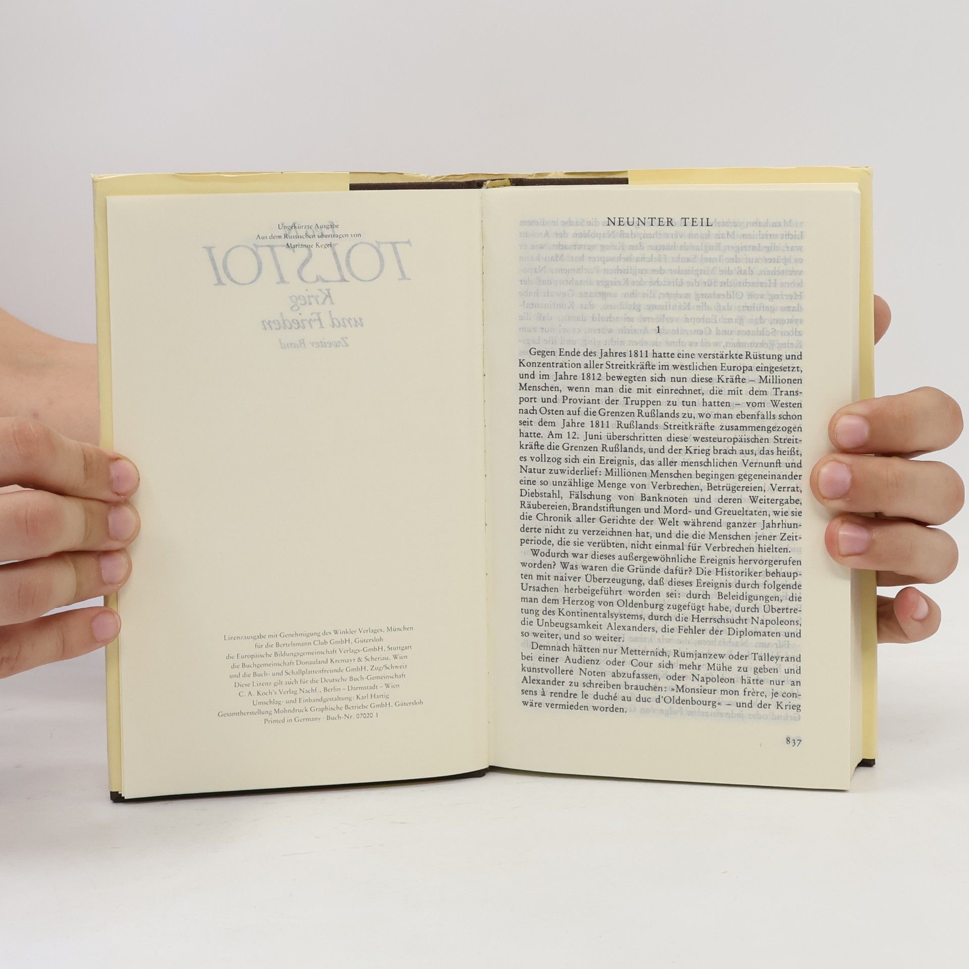 Léon Tolstoï Krieg und Frieden. Zweiter Band