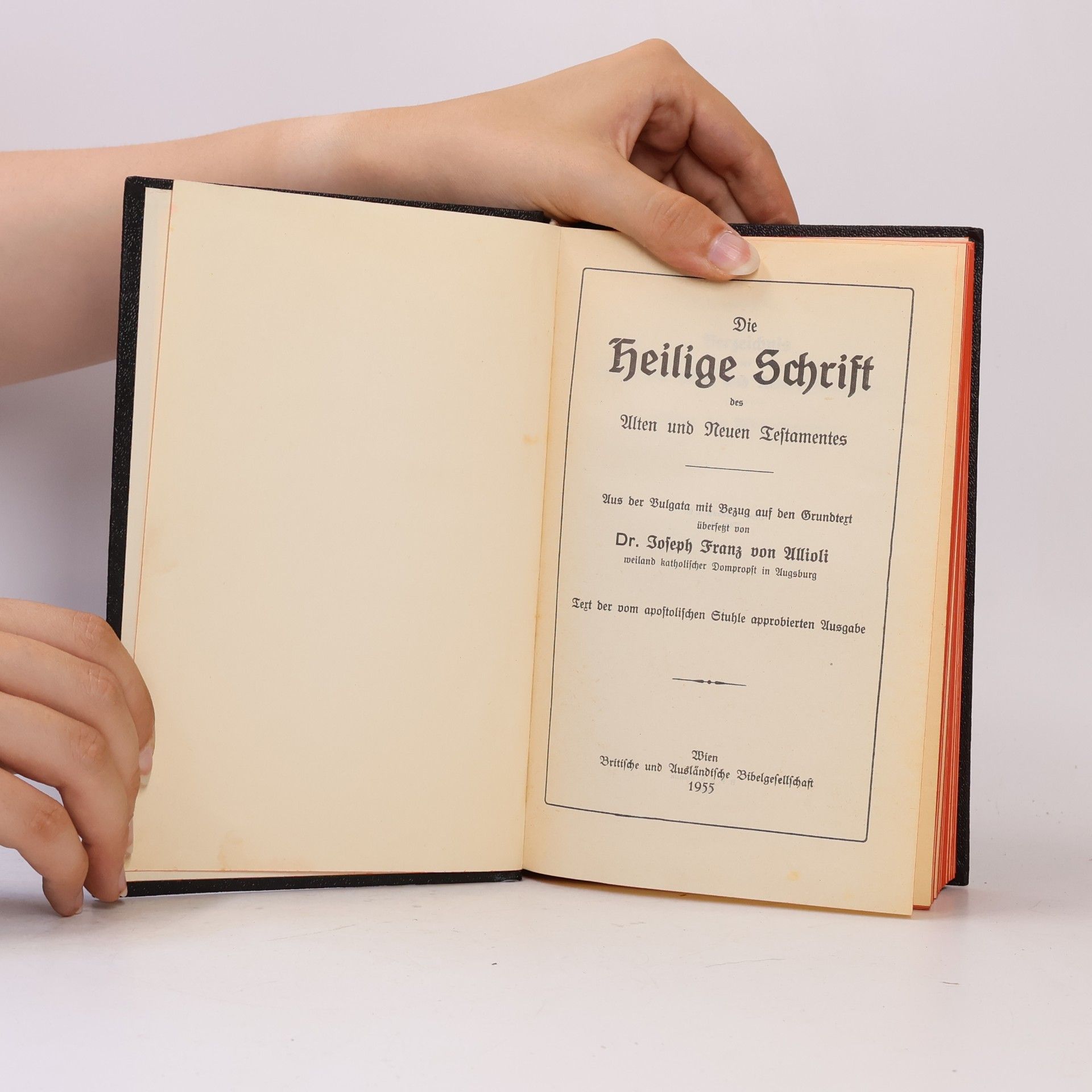 Joseph Franz von Allioli Die Heilige Schrift