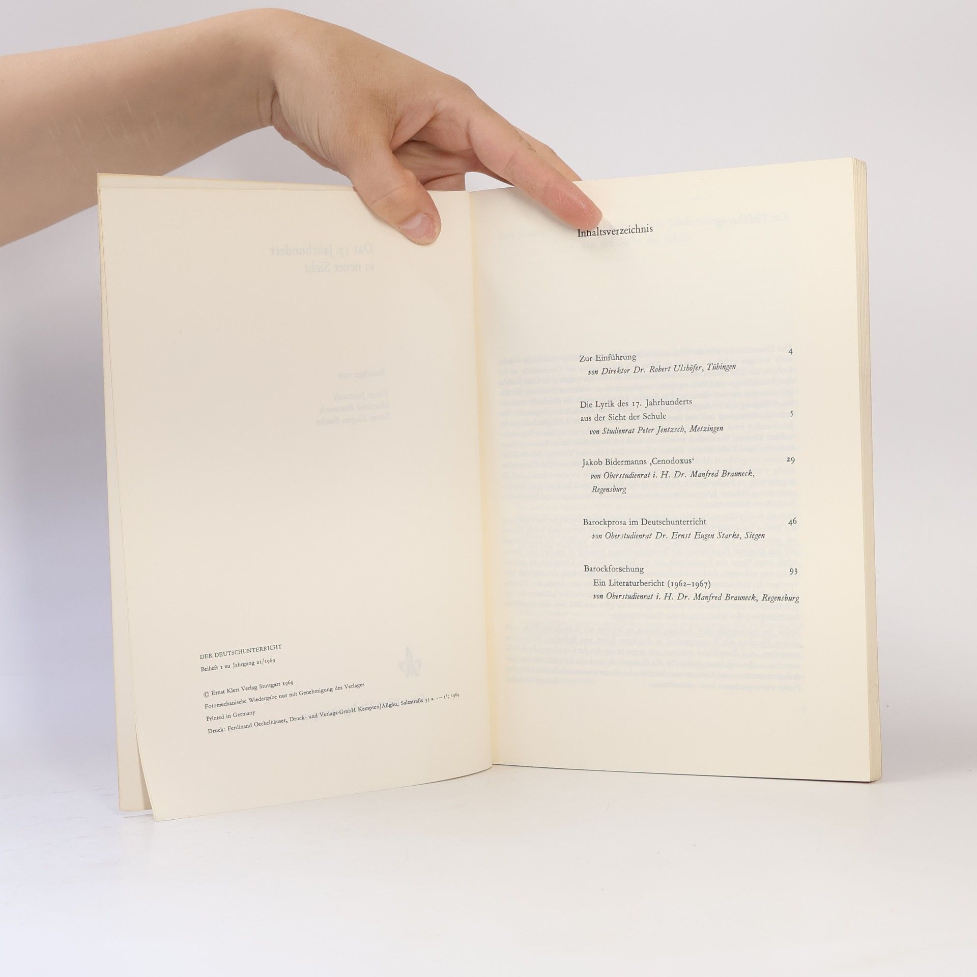 Autorenkollektiv Das 17. Jahrhundert in neuer Sicht