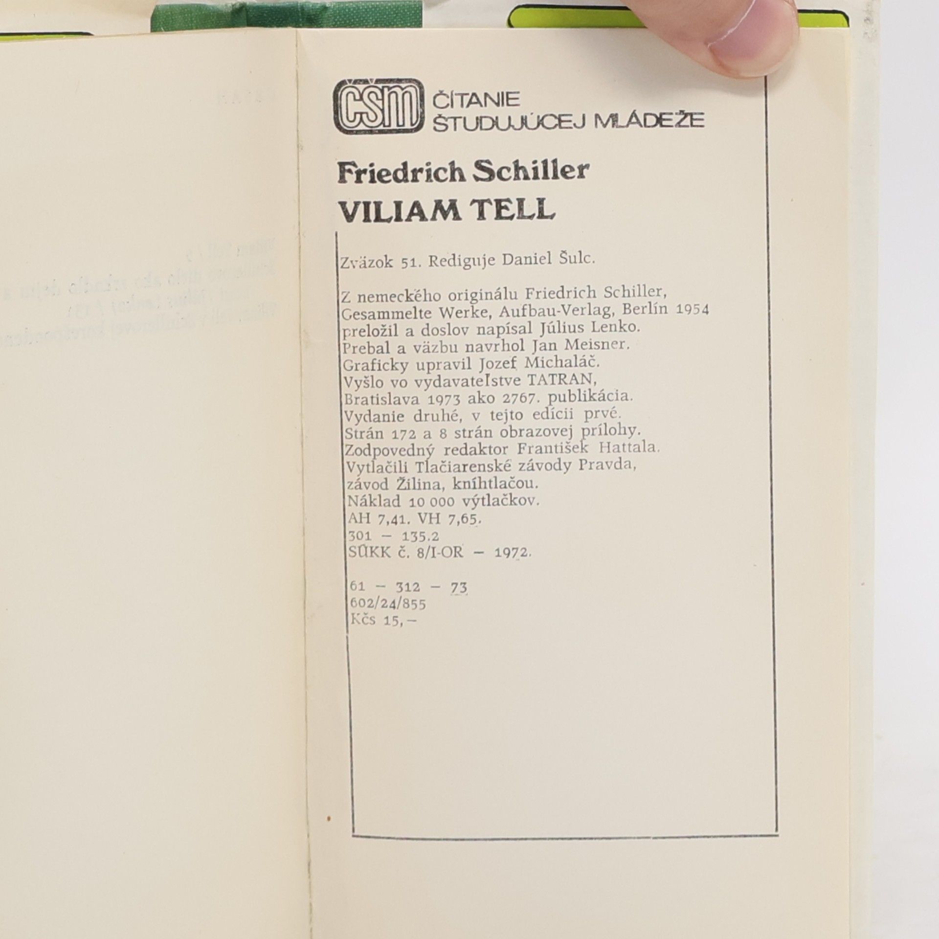 Friedrich Schiller Viliam Tell