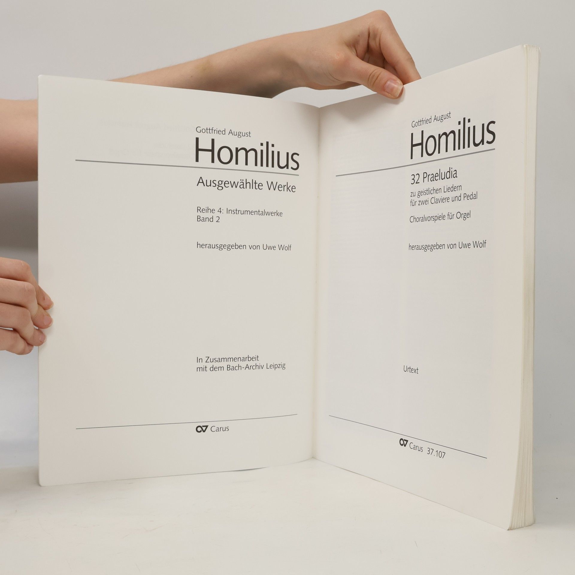 Gottfried August Homilius 32 Praeludia