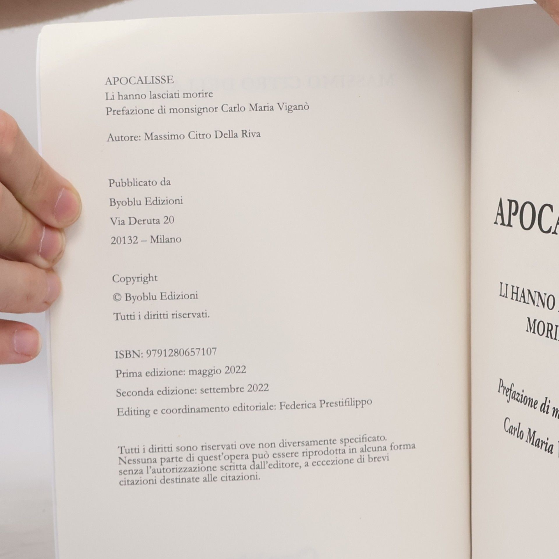 Massimo Citro Della Riva Apocalisse