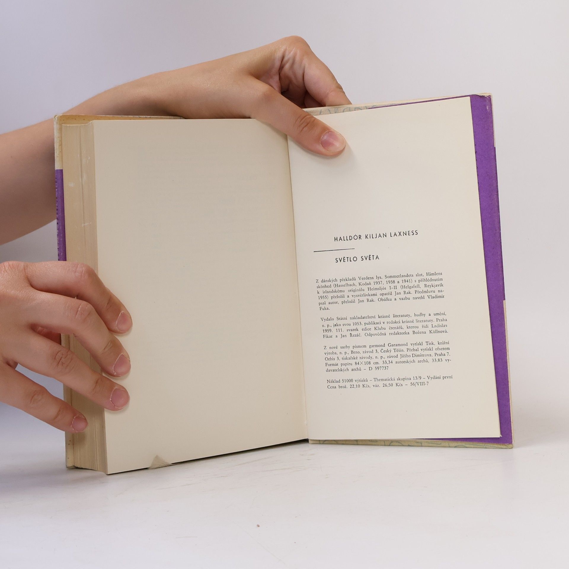 Halldór Laxness Světlo světa