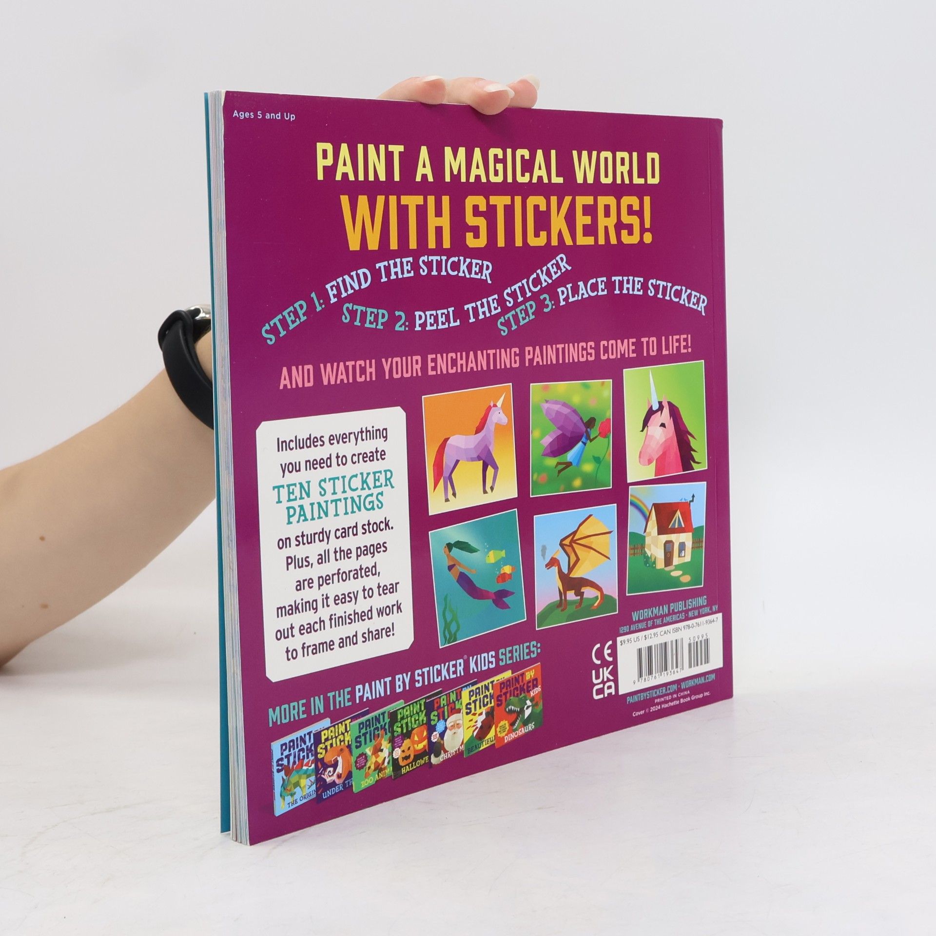 Workman Publishing Paint by Sticker Kids: Unicorns & Magic