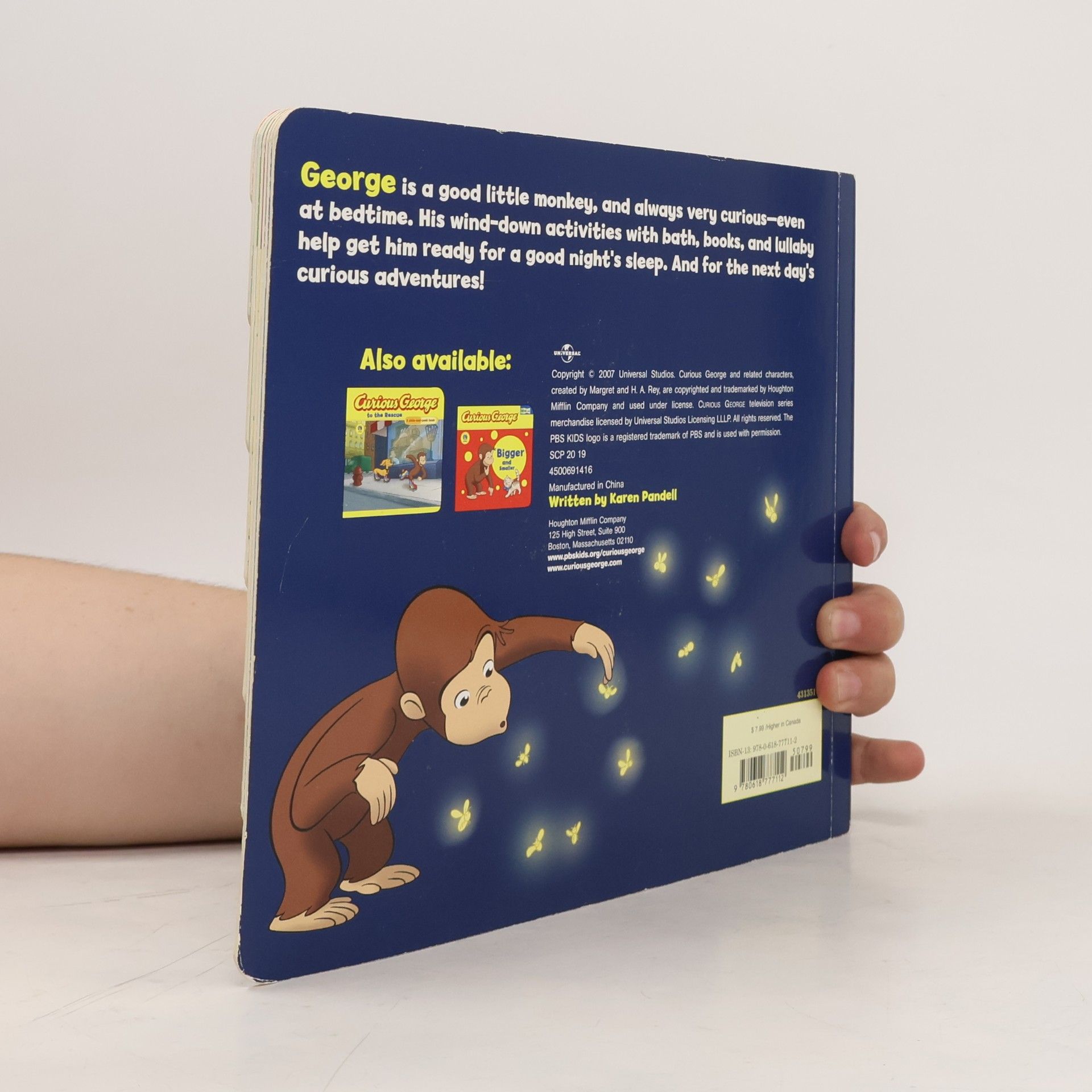 H. A. Rey Curious George Good Night Book Tabbed Board Book