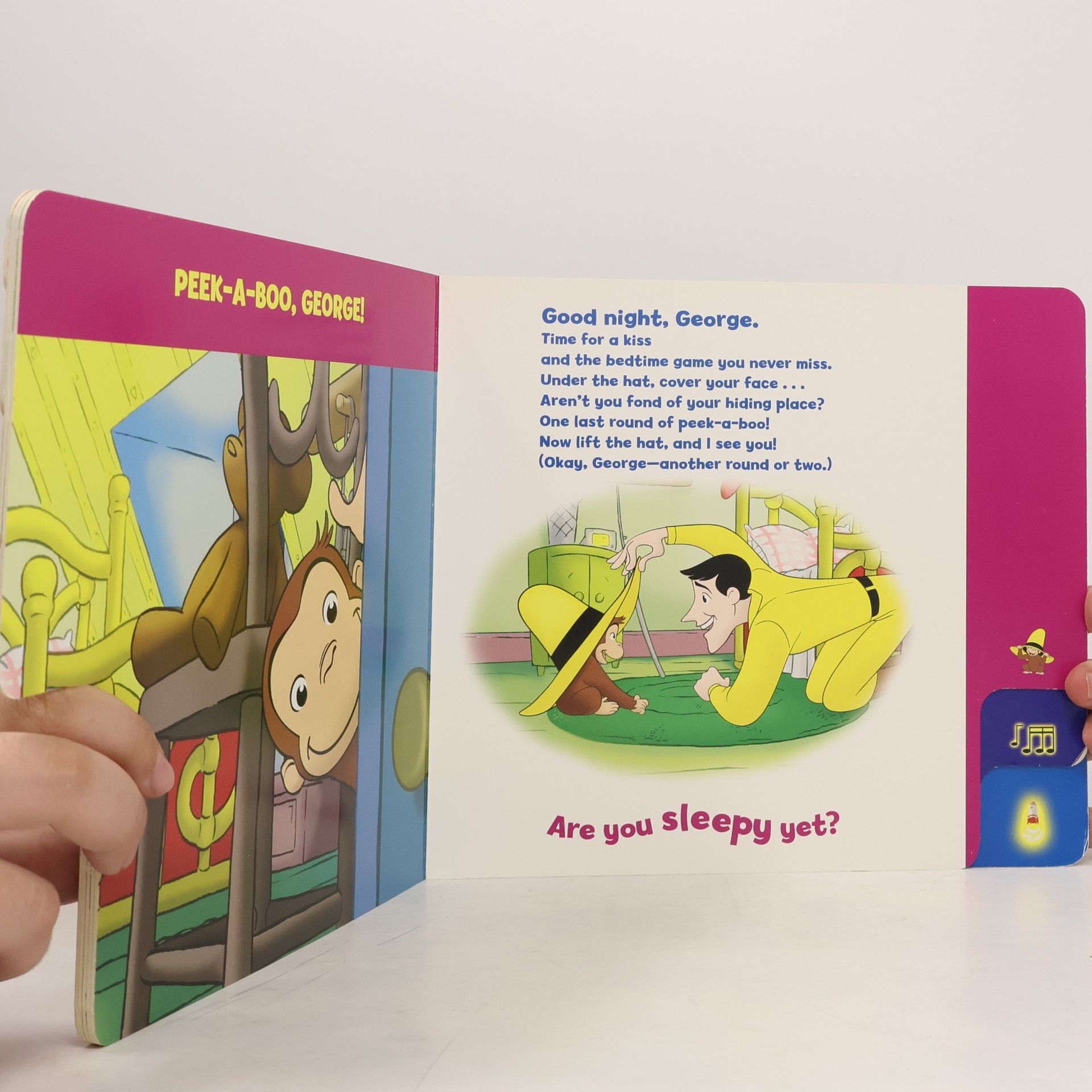 H. A. Rey Curious George Good Night Book Tabbed Board Book