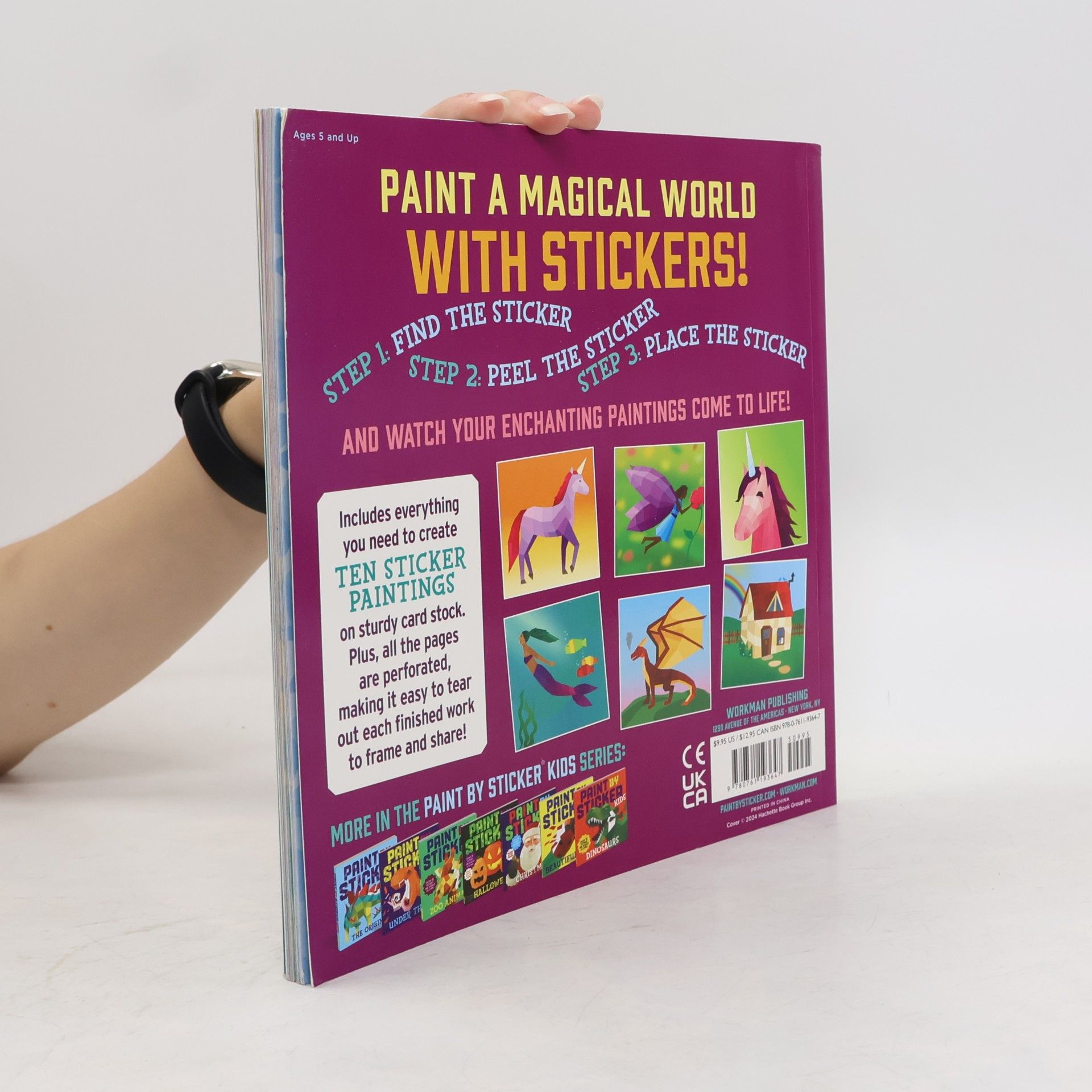 Workman Publishing Paint by Sticker Kids: Unicorns & Magic