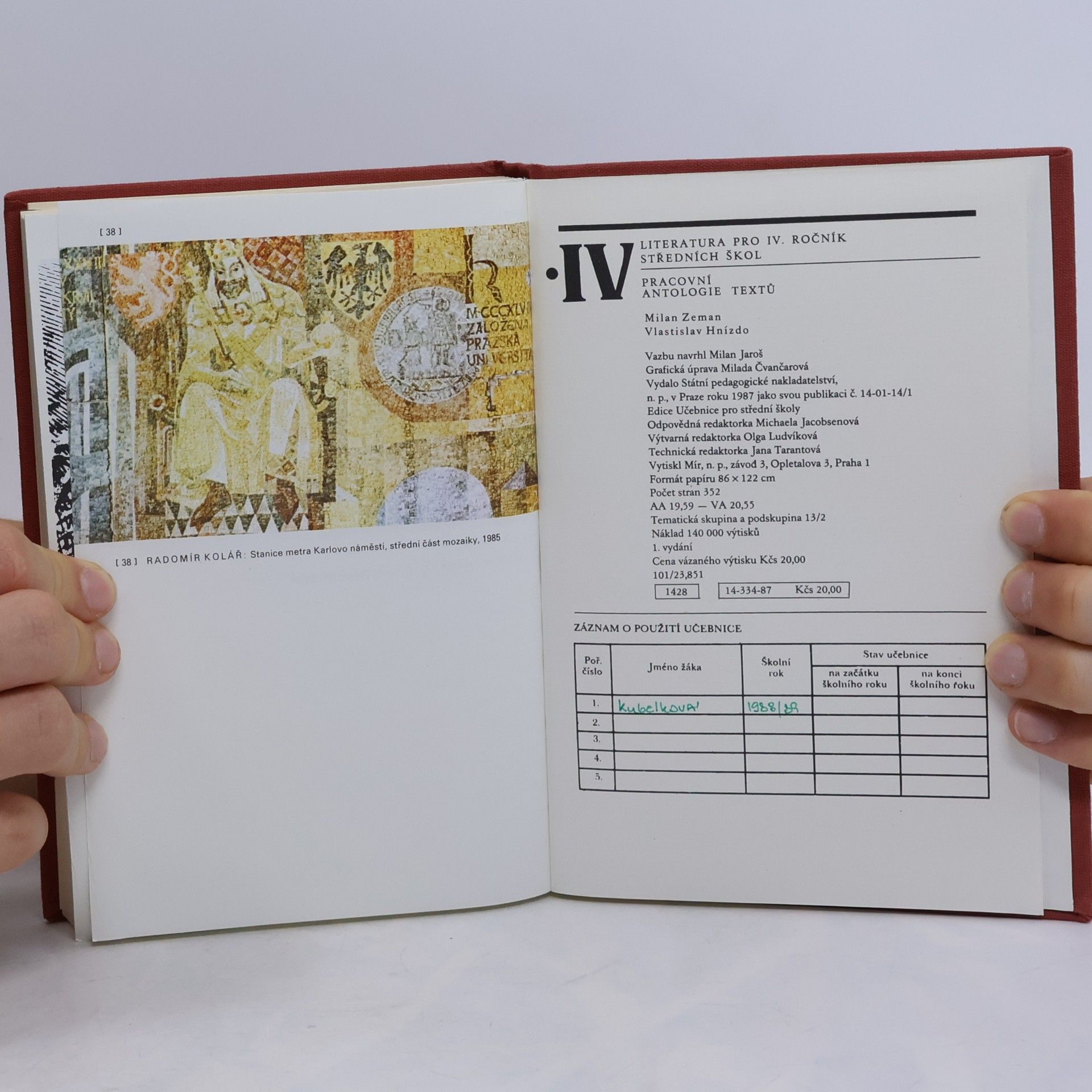 Vítězslav Rzounek Literatura IV. pro střední školy
