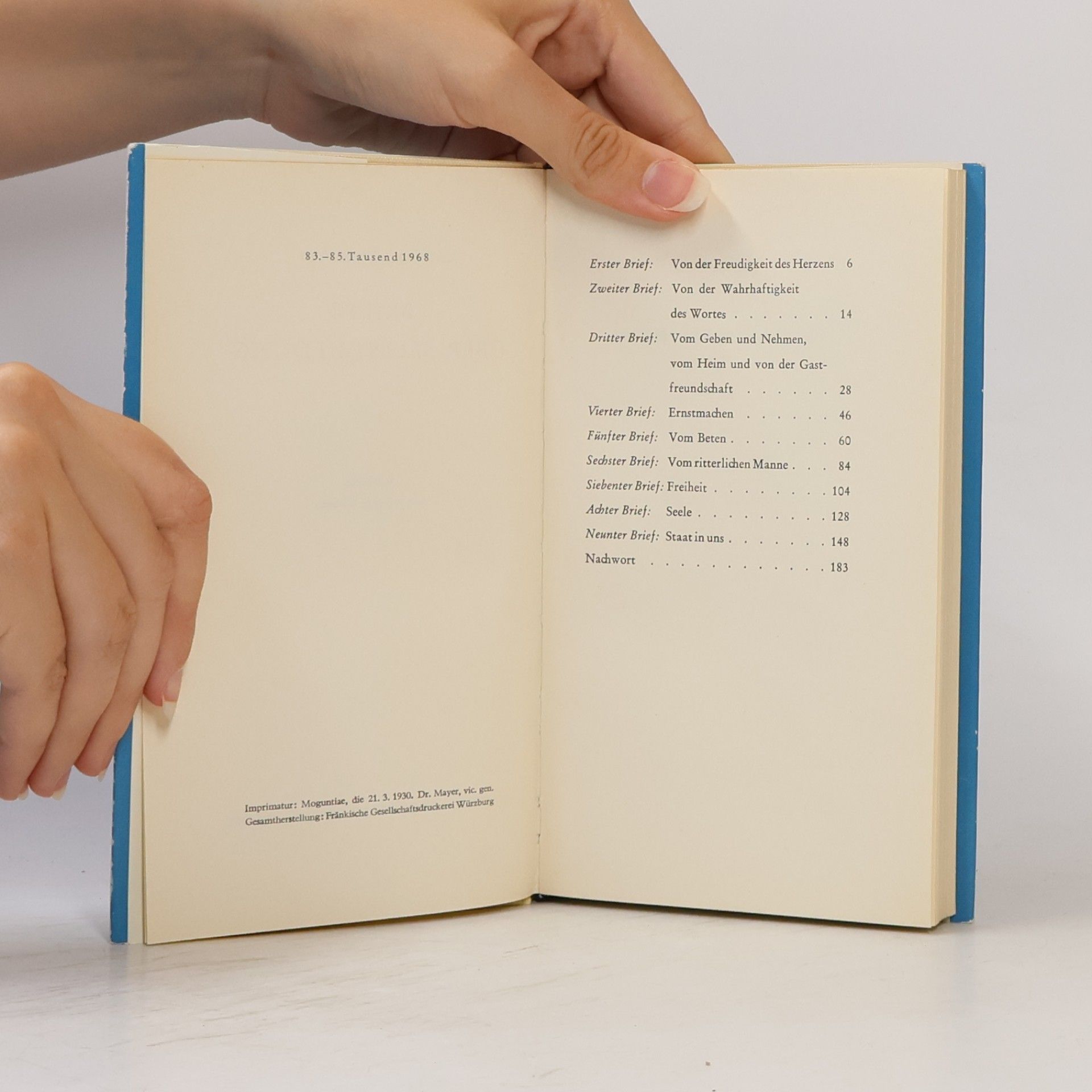 Romano Guardini Briefe über Selbstbildung