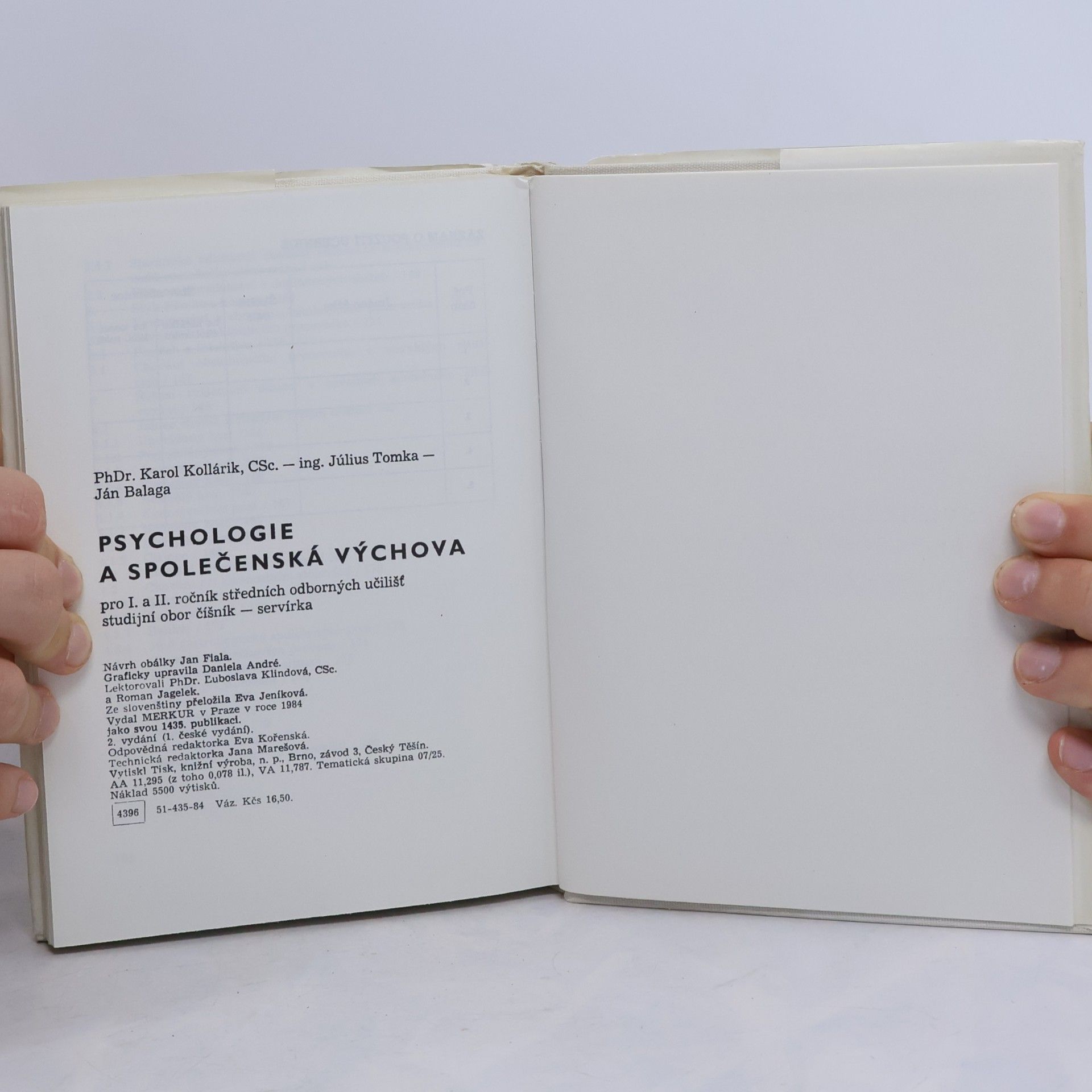 Karol Kollárik Psychologie a společenská výchova pro I. a II. roč. SOU číšník-servírka