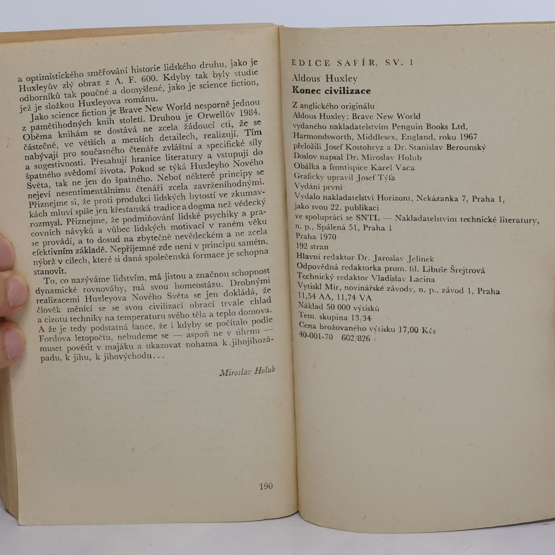 Aldous Huxley Konec civilizace