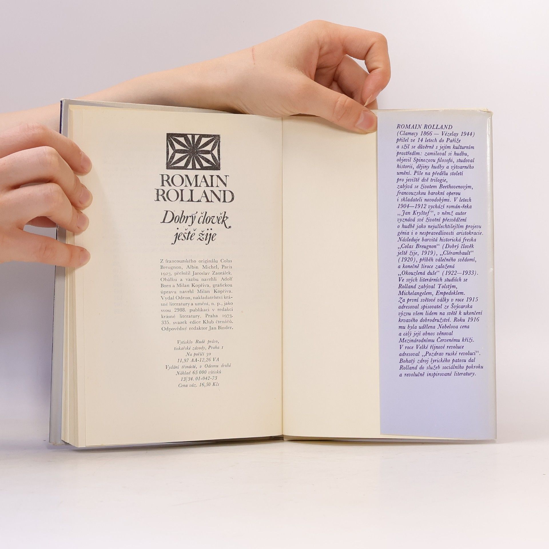 Romain Rolland Dobrý člověk ještě žije