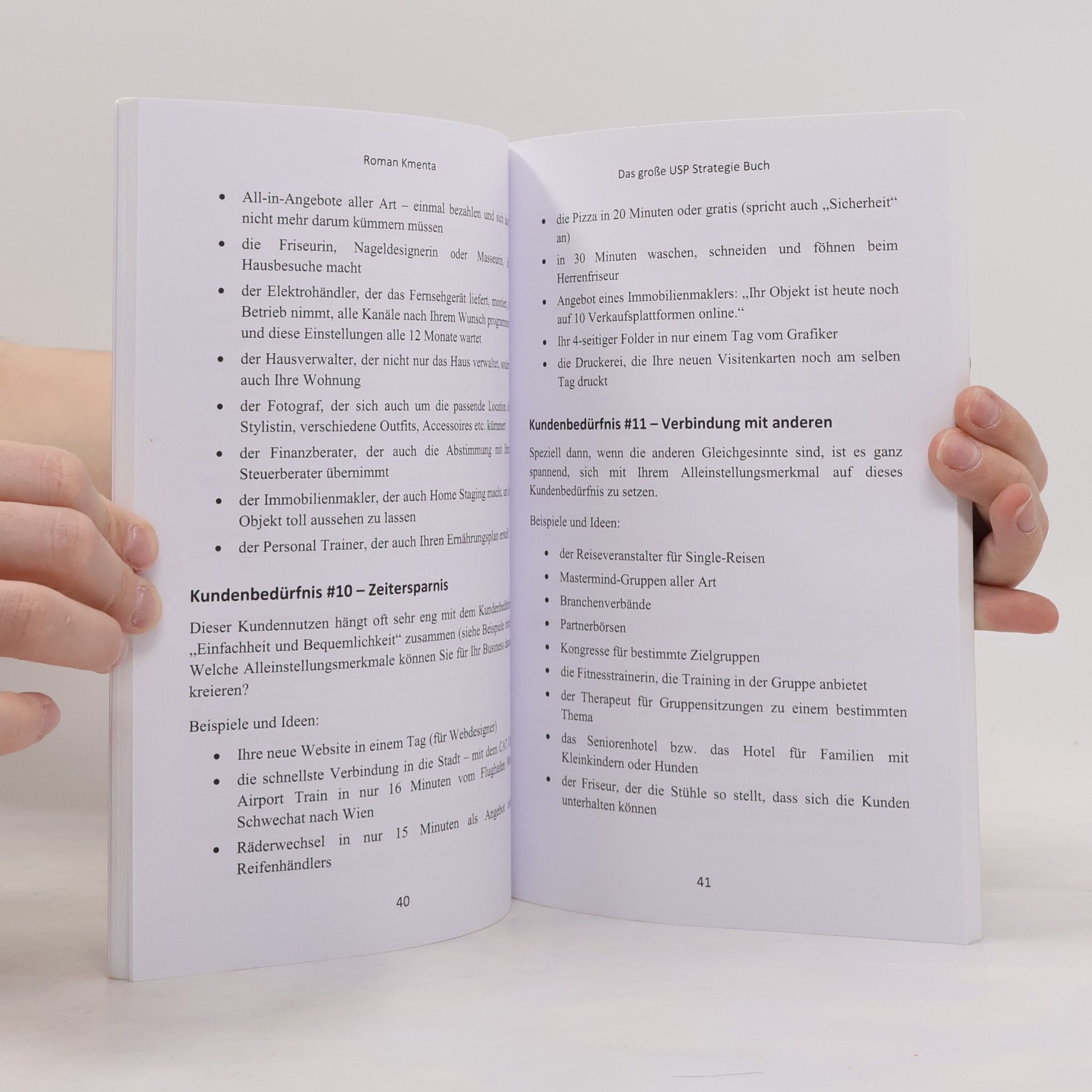 Roman Kmenta Business Success: Das große USP Strategie Buch
