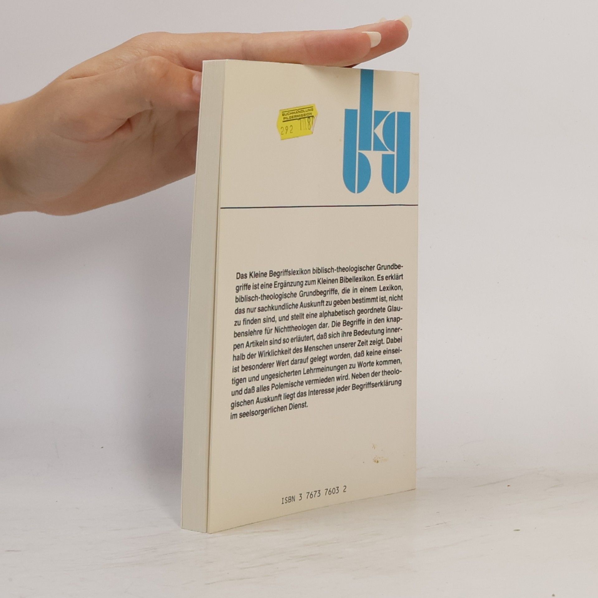 Walter Uhsadel Kleines Begriffslexikon biblisch-theologischer Grundbegriffe