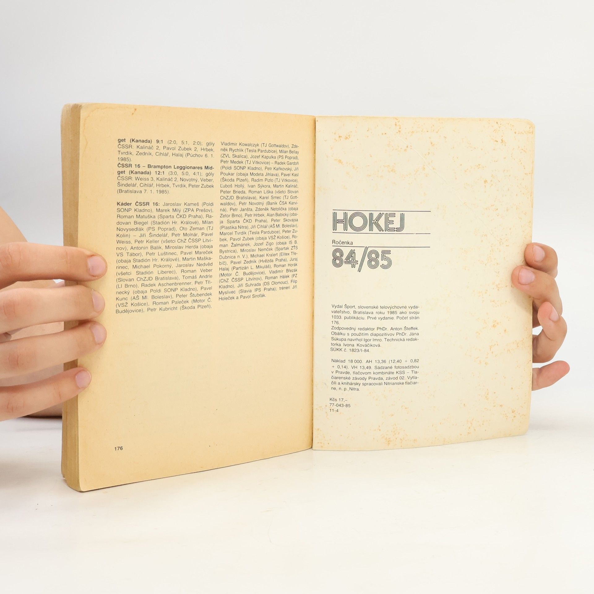 Various authors Hokej ročenka 84/85