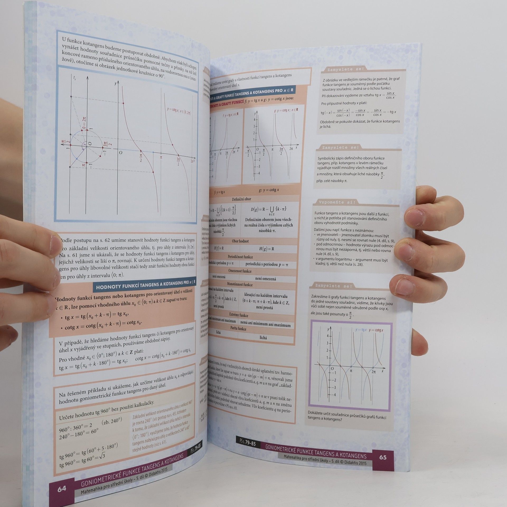 Michaela Cizlerová Matematika pro střední školy. 5. díl, Funkce II