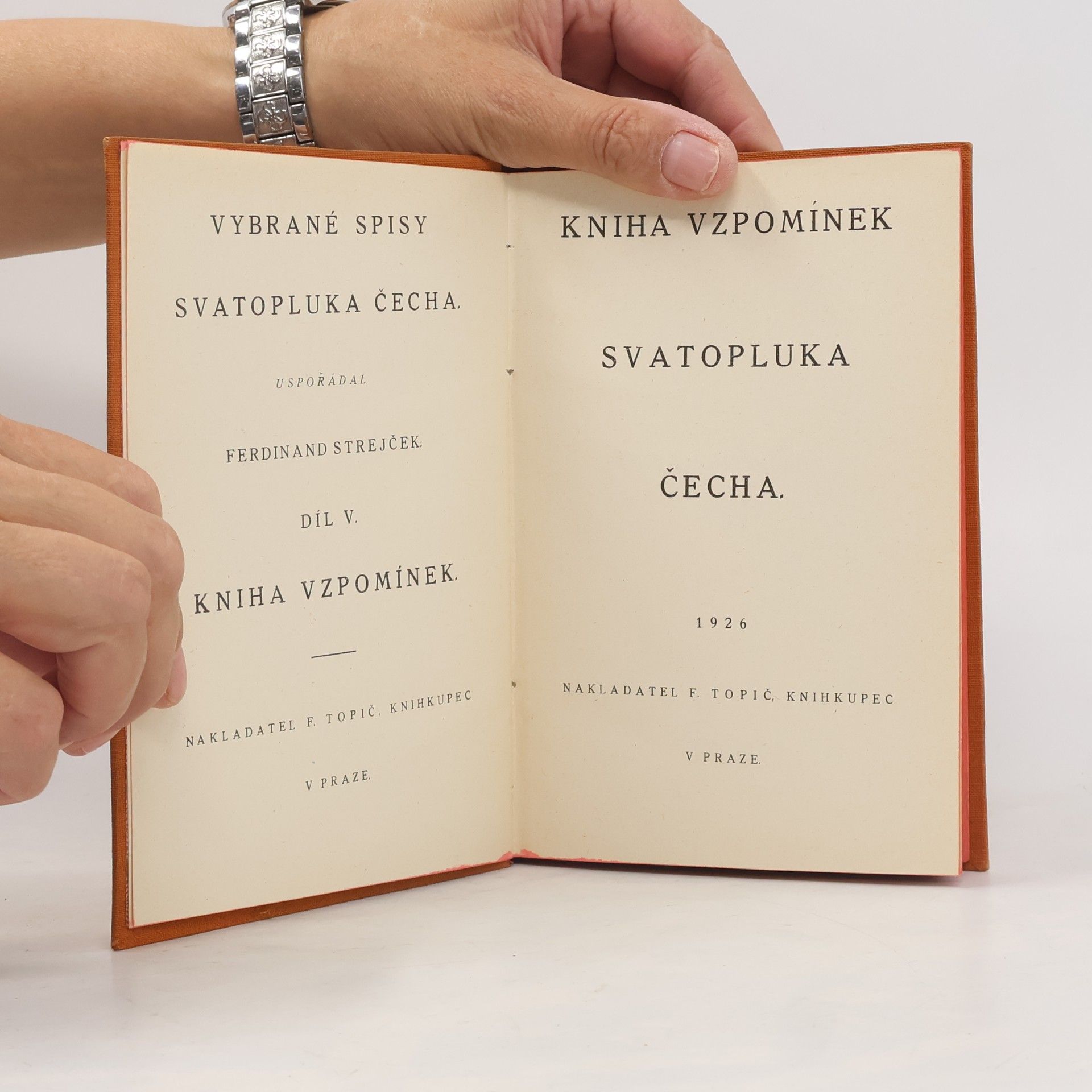 Svatopluk Čech Vybrané spisy Svatopluka Čecha V.: Kniha Vzpomínek