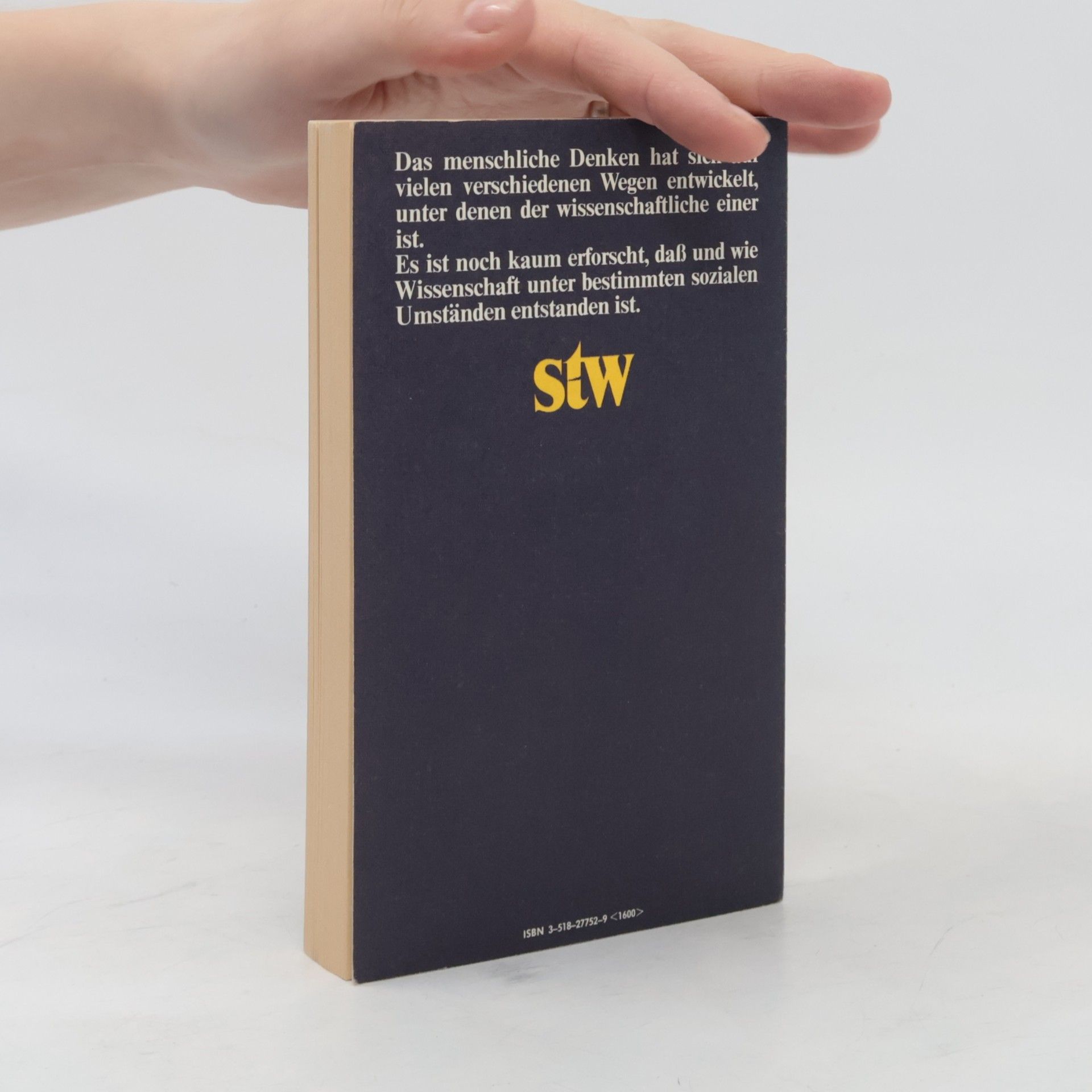 Edgar Zilsel Suhrkamp Taschenbuch Wissenschaft - 152: Die sozialen Ursprünge der neuzeitlichen Wissenschaft