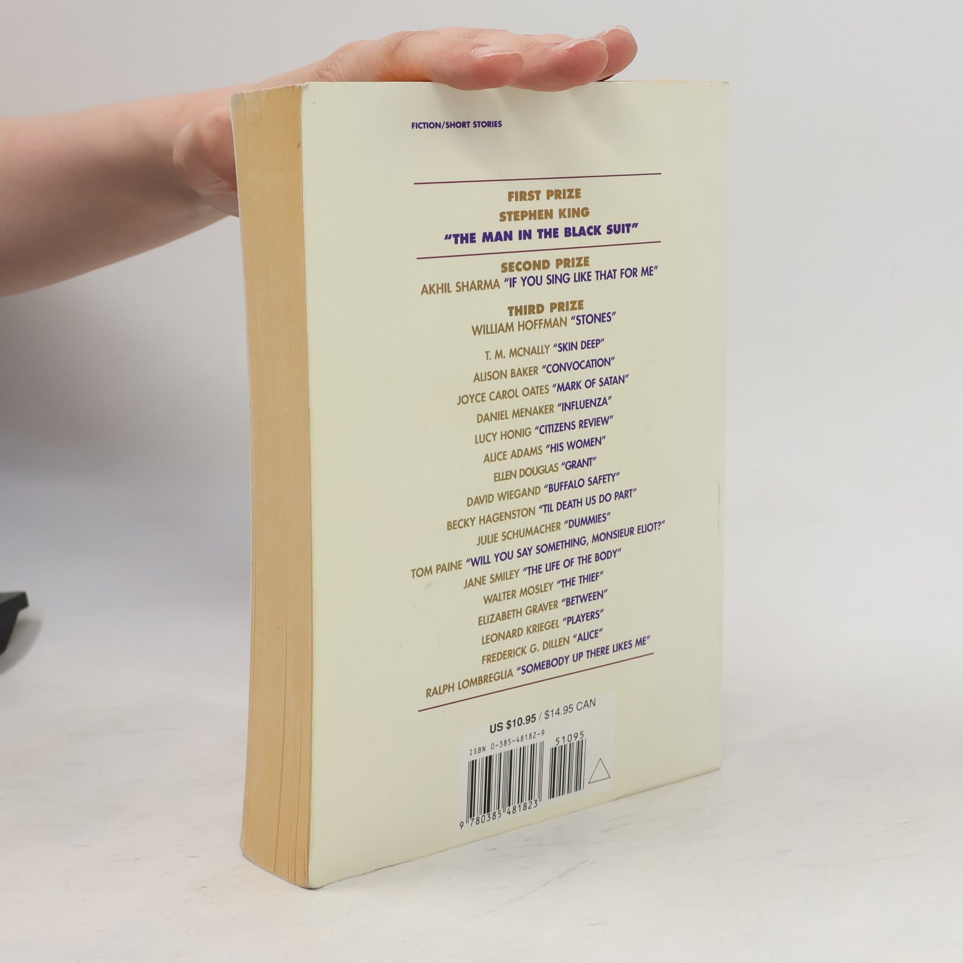 Julie Schumacher Prize Stories 1996