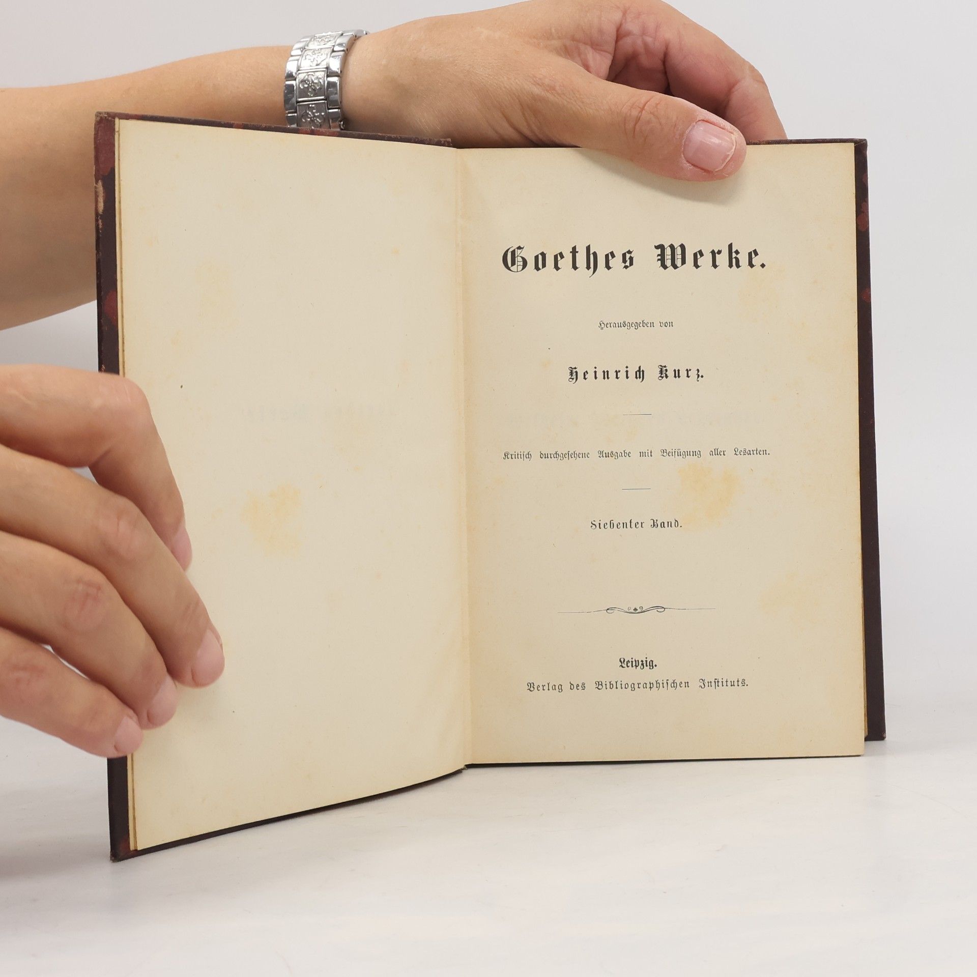 Heinrich Kurz Goethes Werke 7.