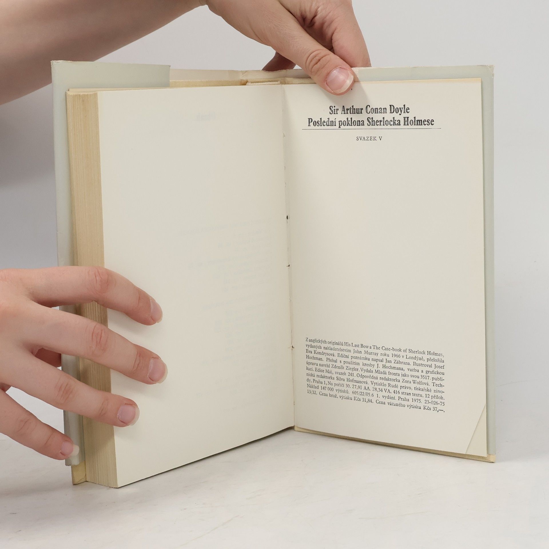 Arthur Conan Doyle Poslední poklona Sherlocka Holmese