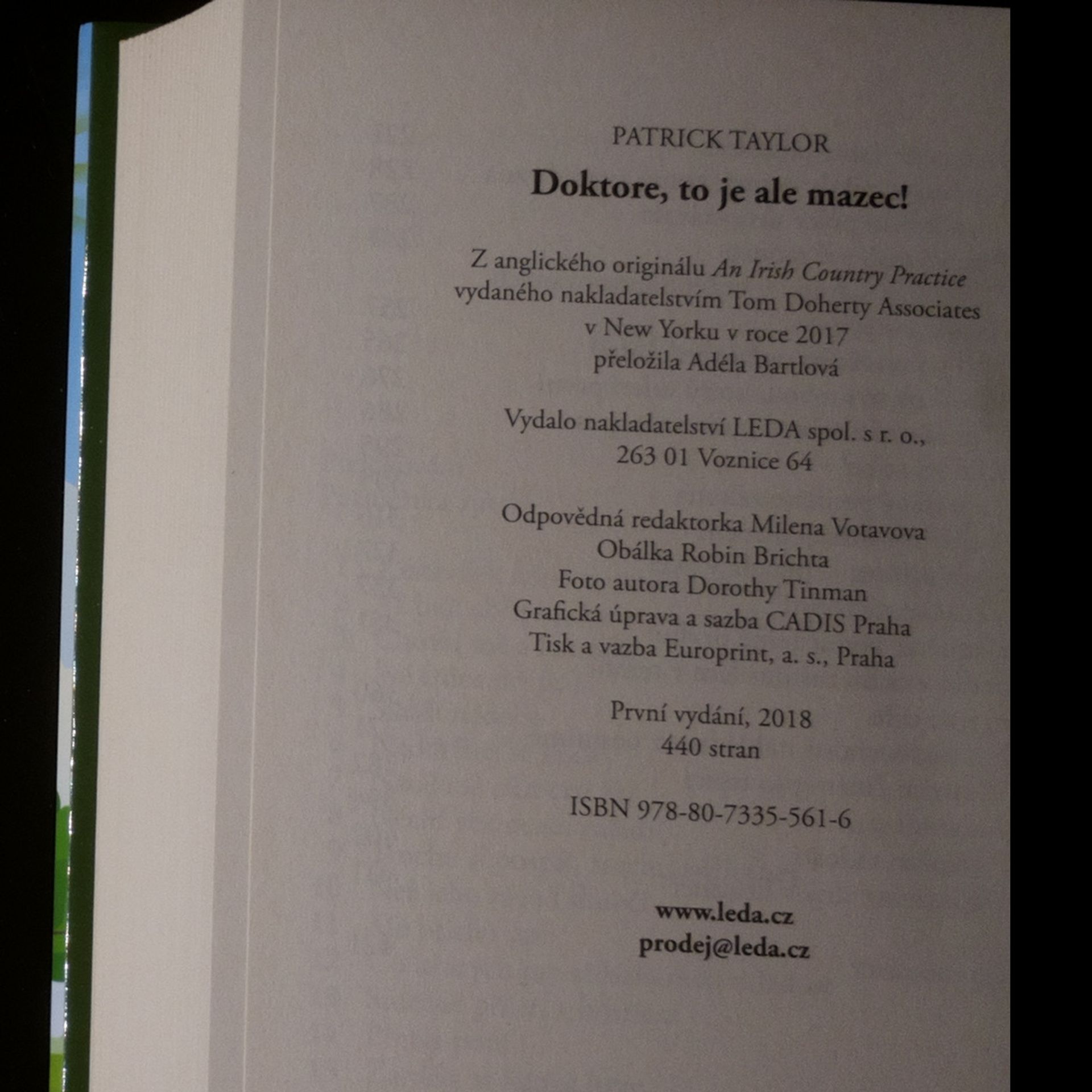 Patrick Taylor Doktore, to je ale mazec!