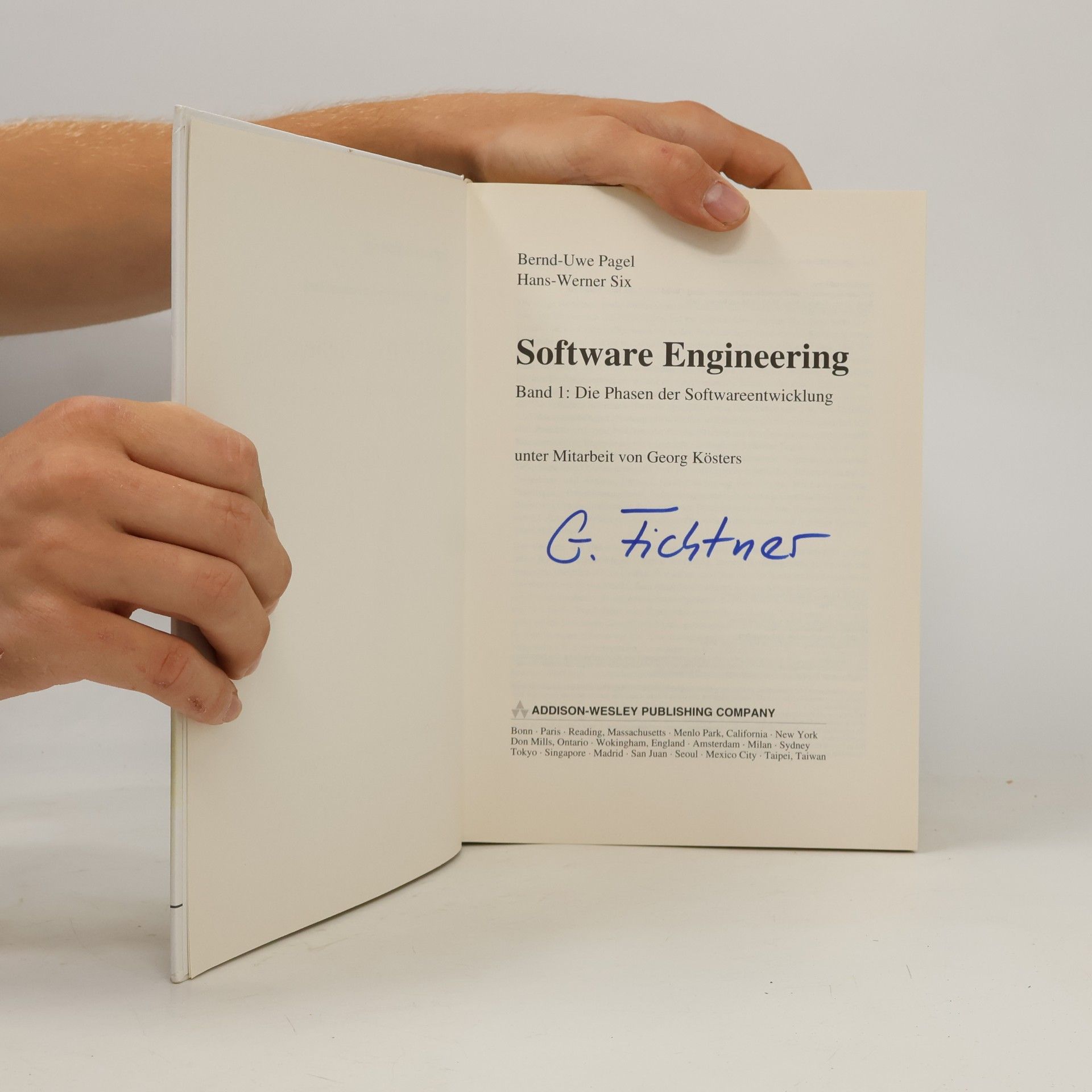 Bernd-Uwe Pagel Software Engineering