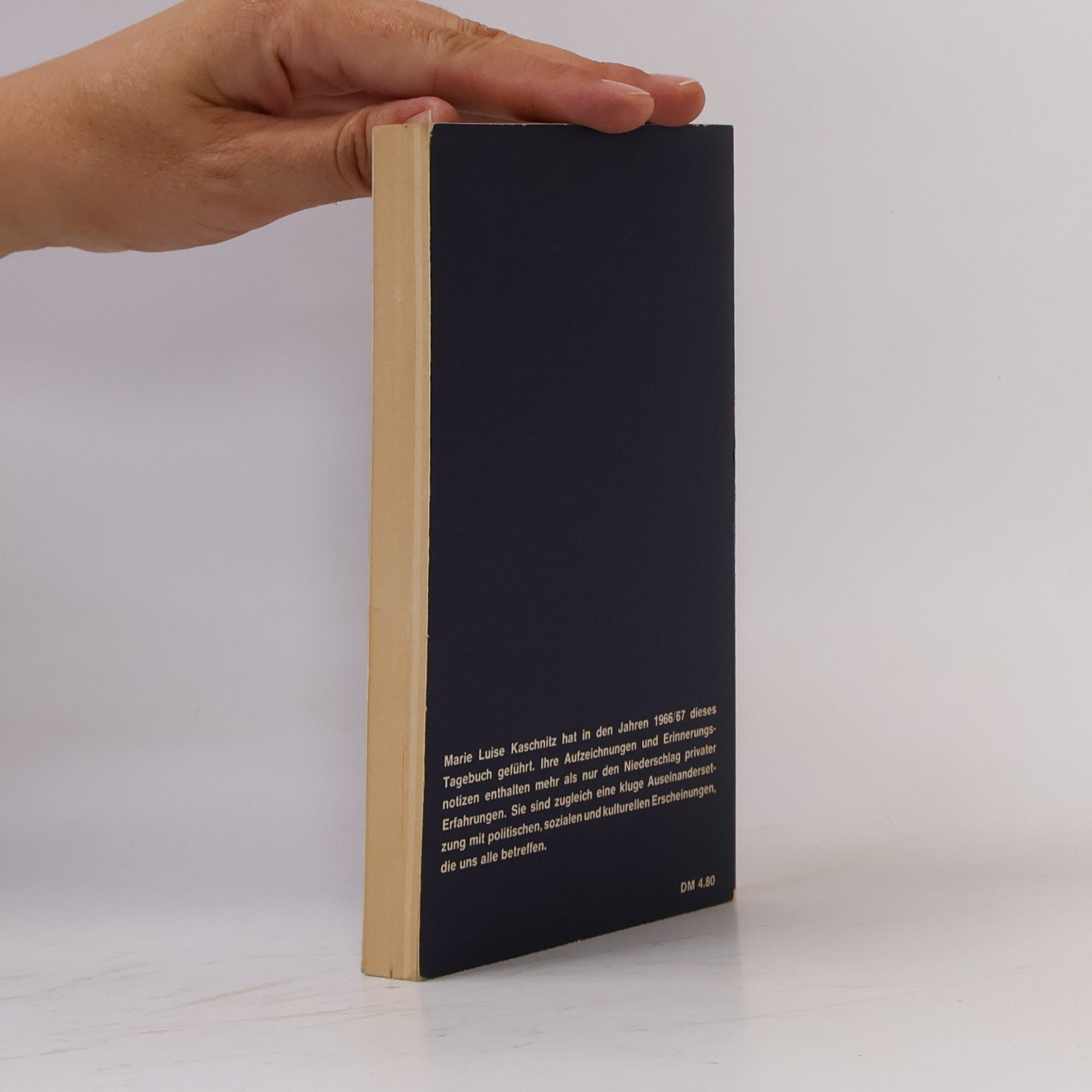 Marie Luise Kaschnitz Tage, Tage, Jahre