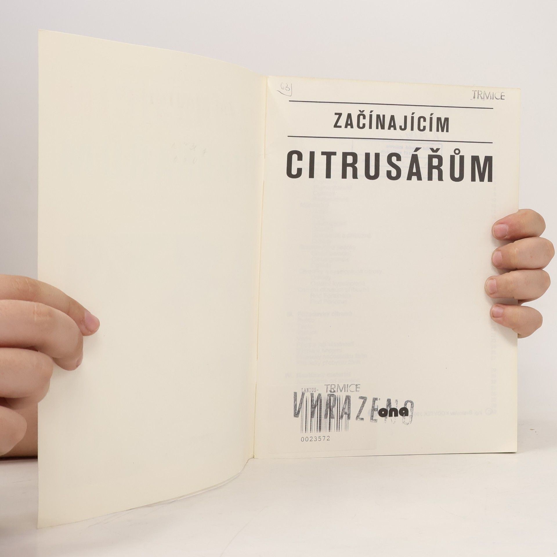 Karel Hošna Začínajícím citrusářům
