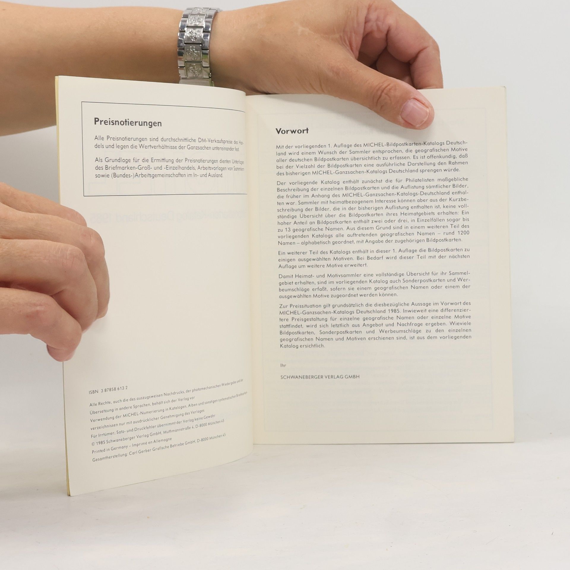Various authors Michel. Bildpostkarten-Katalog Deutschland 1985