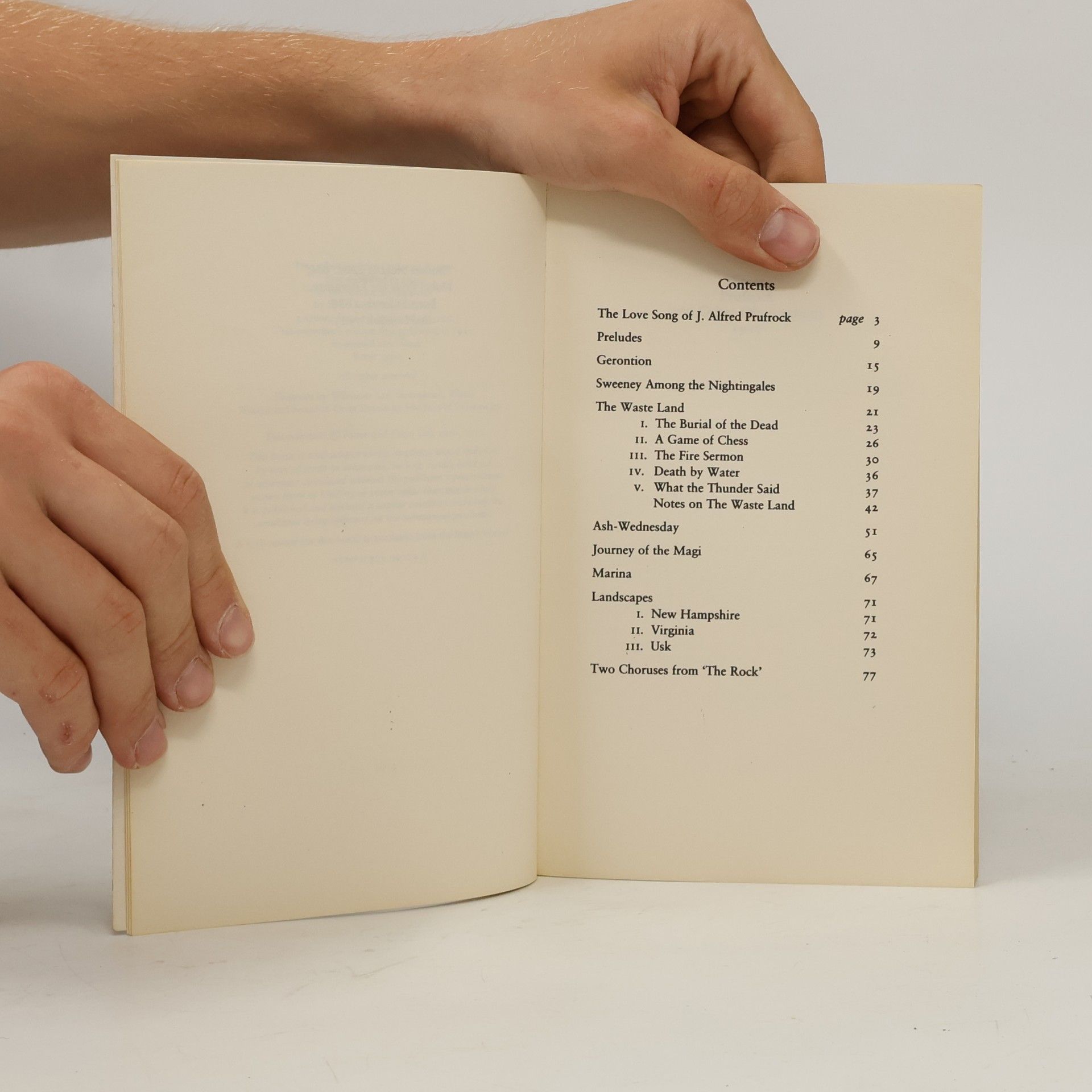 T. S. Eliot The Waste Land and Other Poems