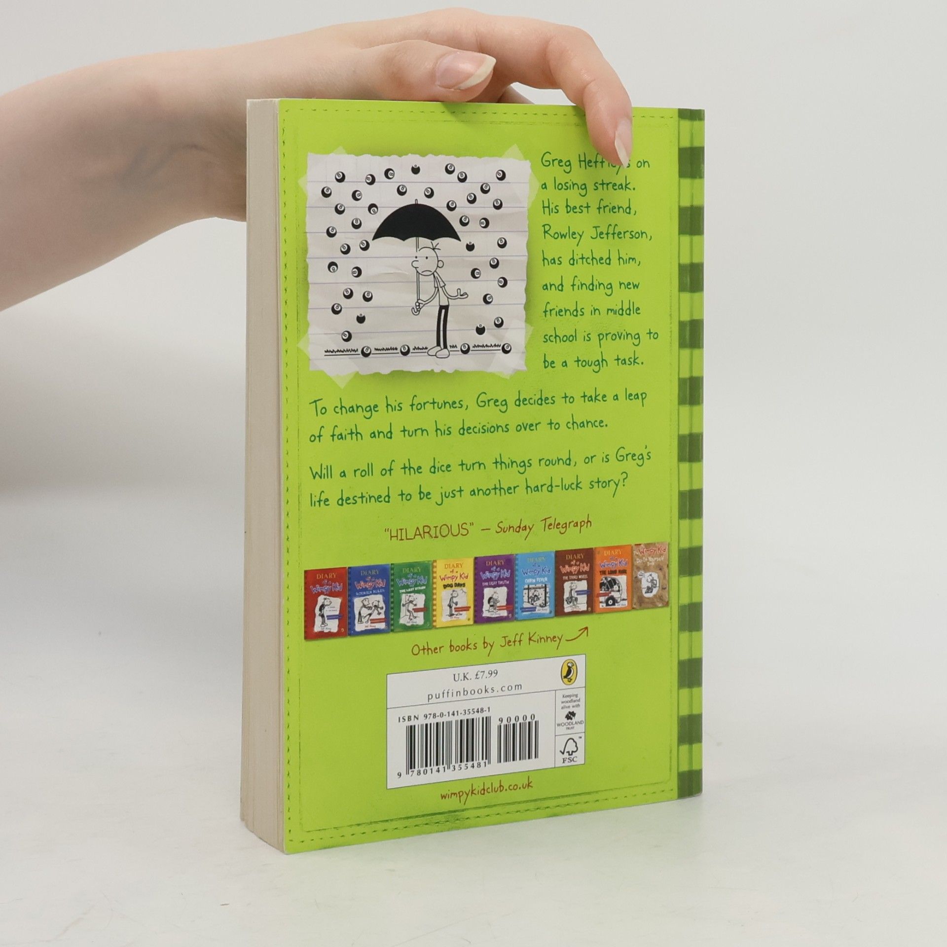 Jeff Kinney Diary of a Wimpy Kid. Hard luck