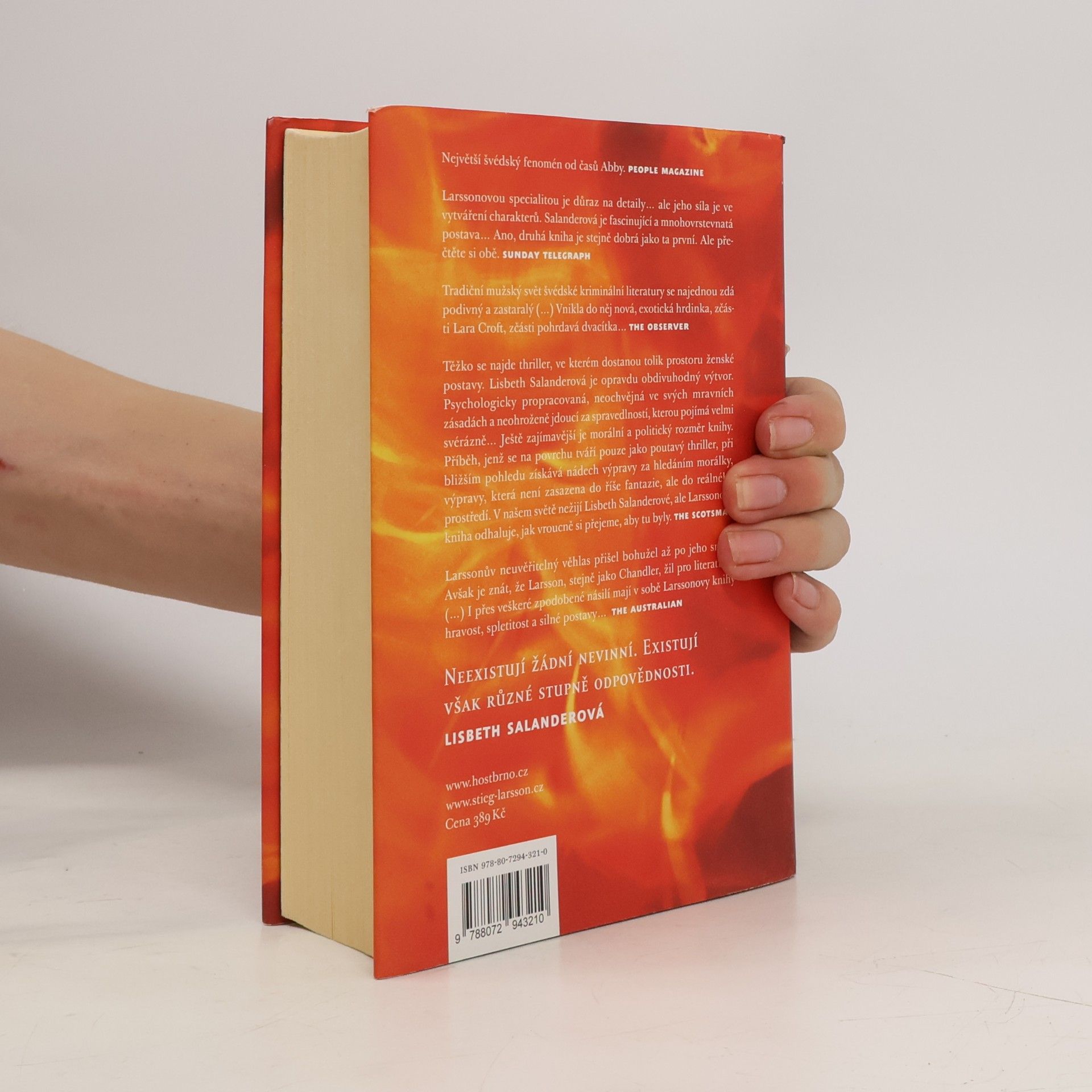 Stieg Larsson Dívka, která si hrála s ohněm