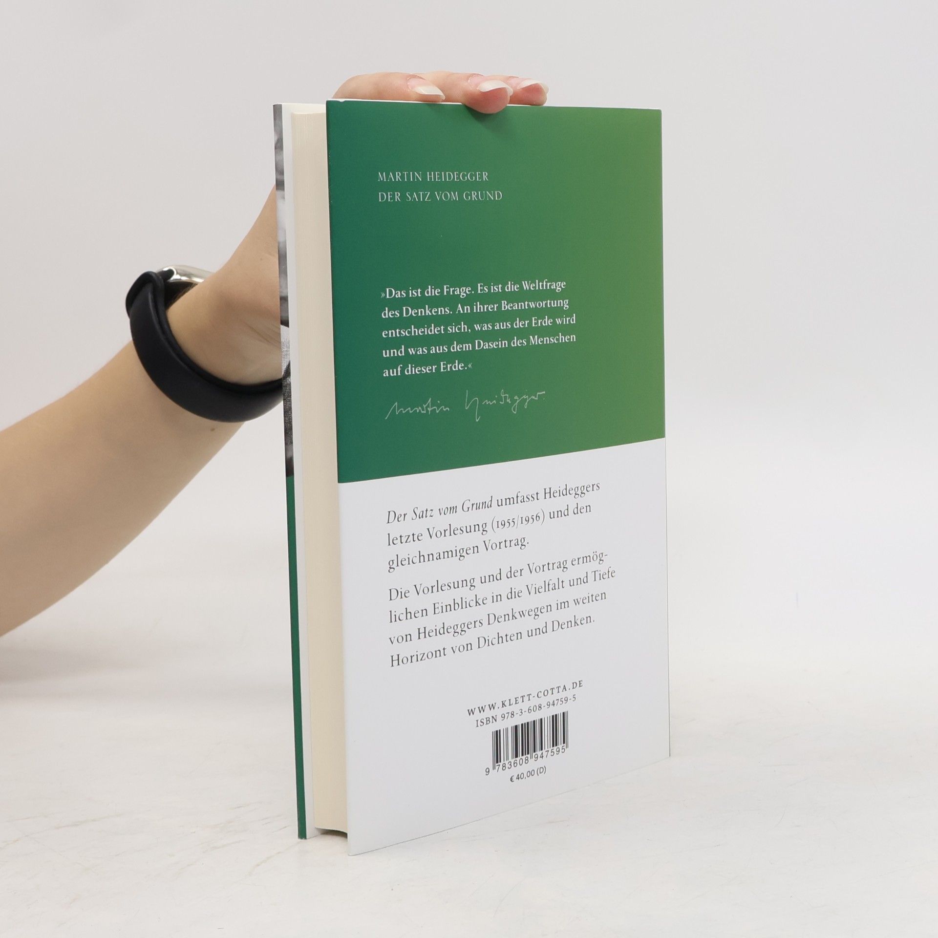 Martin Heidegger Kleine Schriften - 3: Der Satz vom Grund