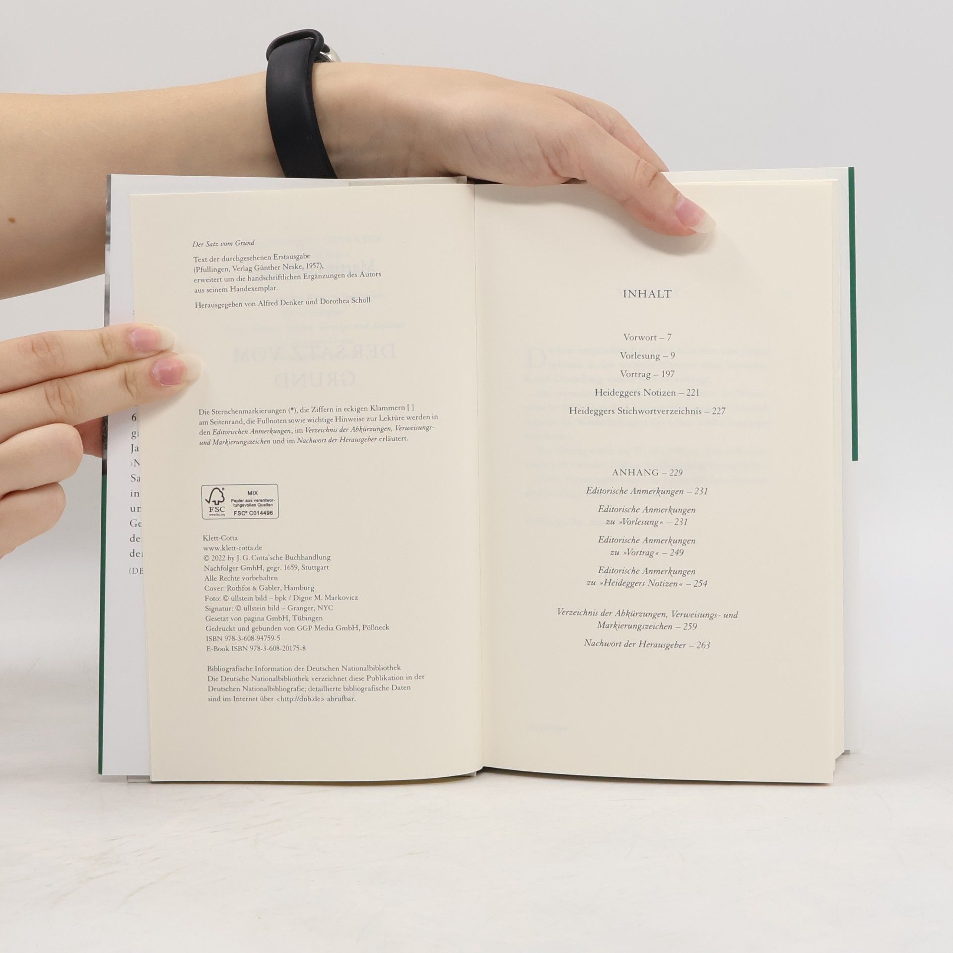 Martin Heidegger Kleine Schriften - 3: Der Satz vom Grund