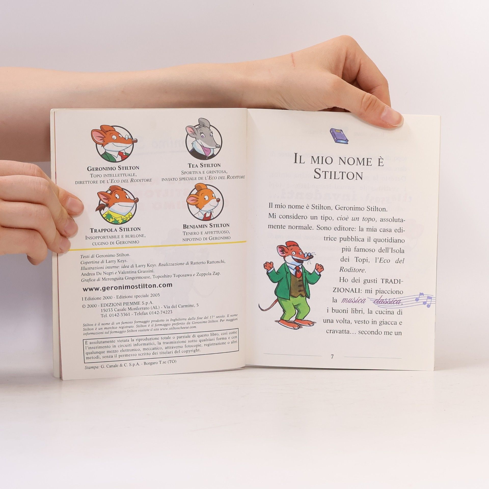 Geronimo Stilton Il Mio nome è Stilton, Geronimo Stilton