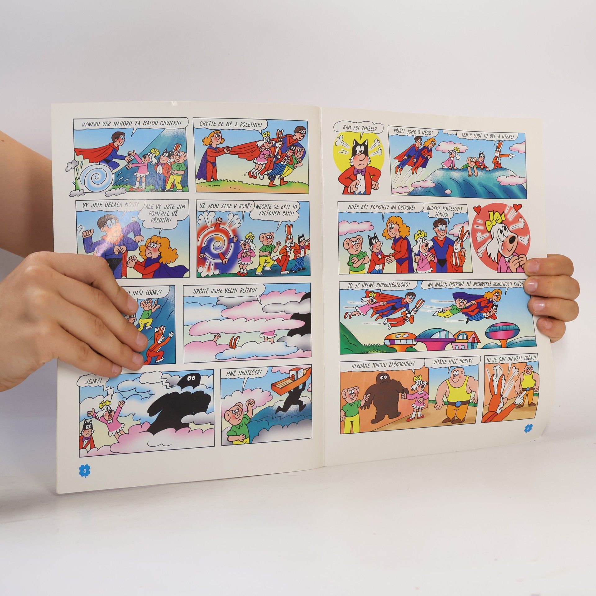 Auteurscollectief Čtyřlístek 408. 8/2006. Potíže supermanů