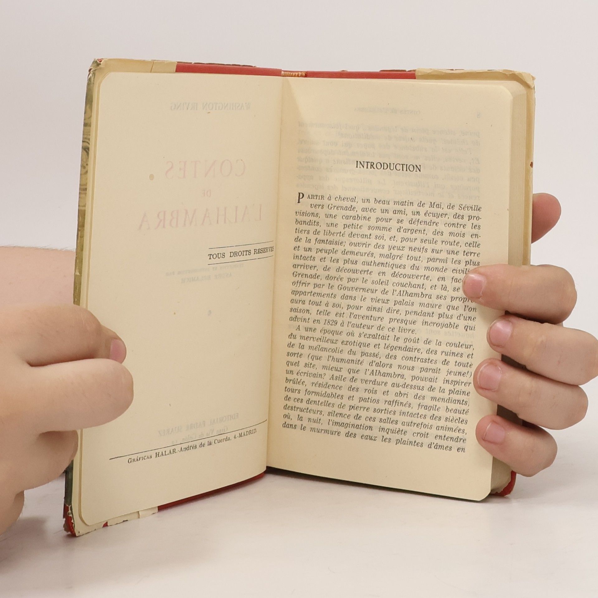 Washington Irving Contes de L'Alhambra