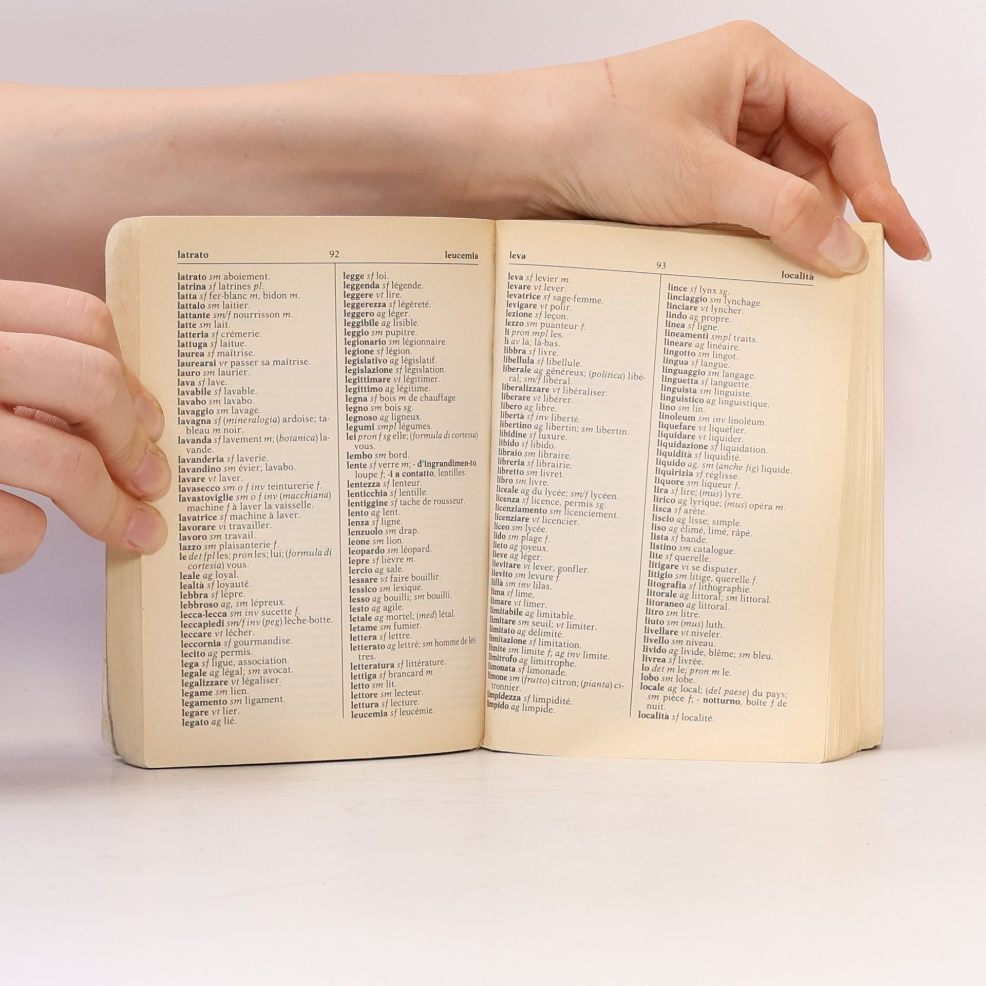 Dizionario Italiano Francese Italiano