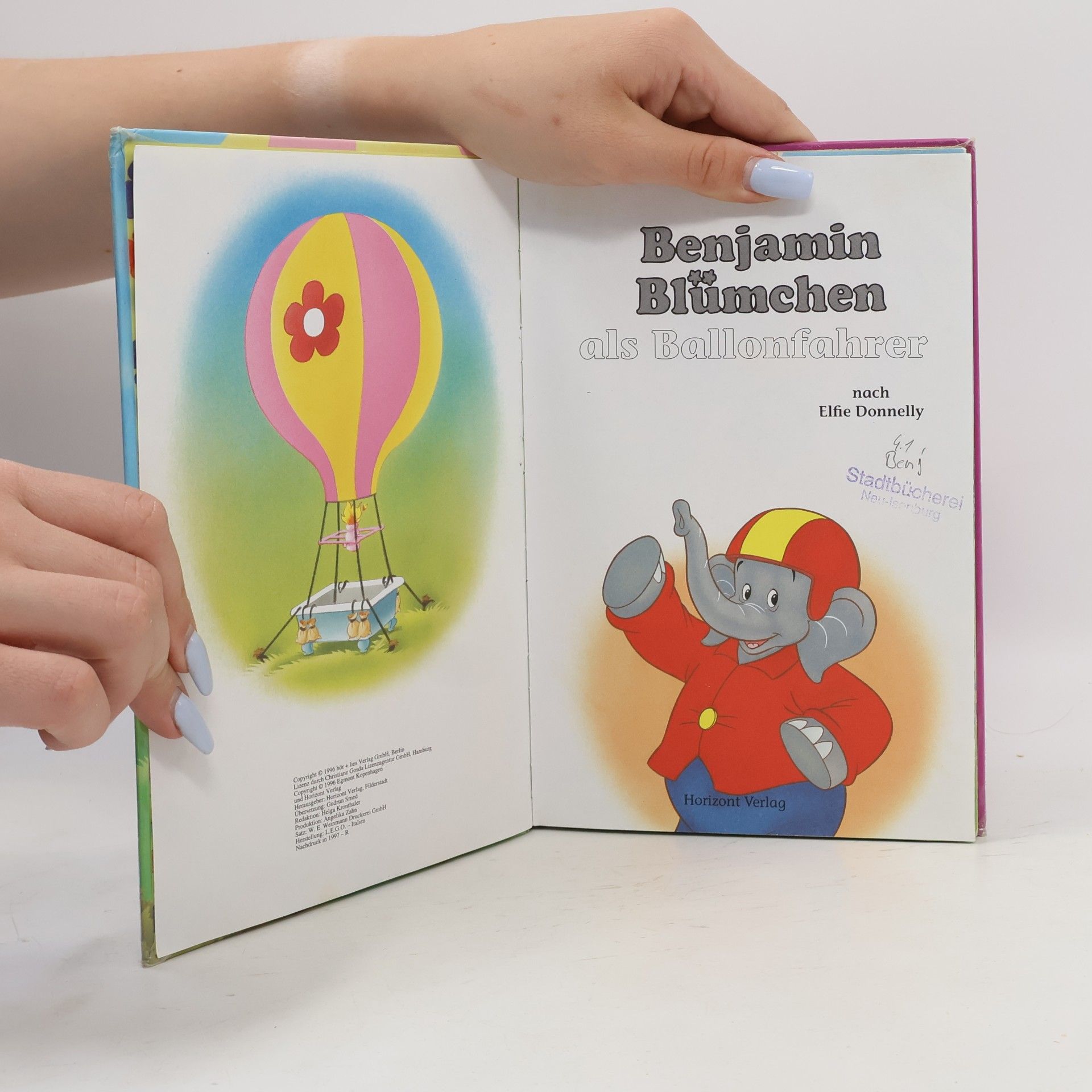 Autorenkollektiv Benjamin Blümchen als Ballonfahrer